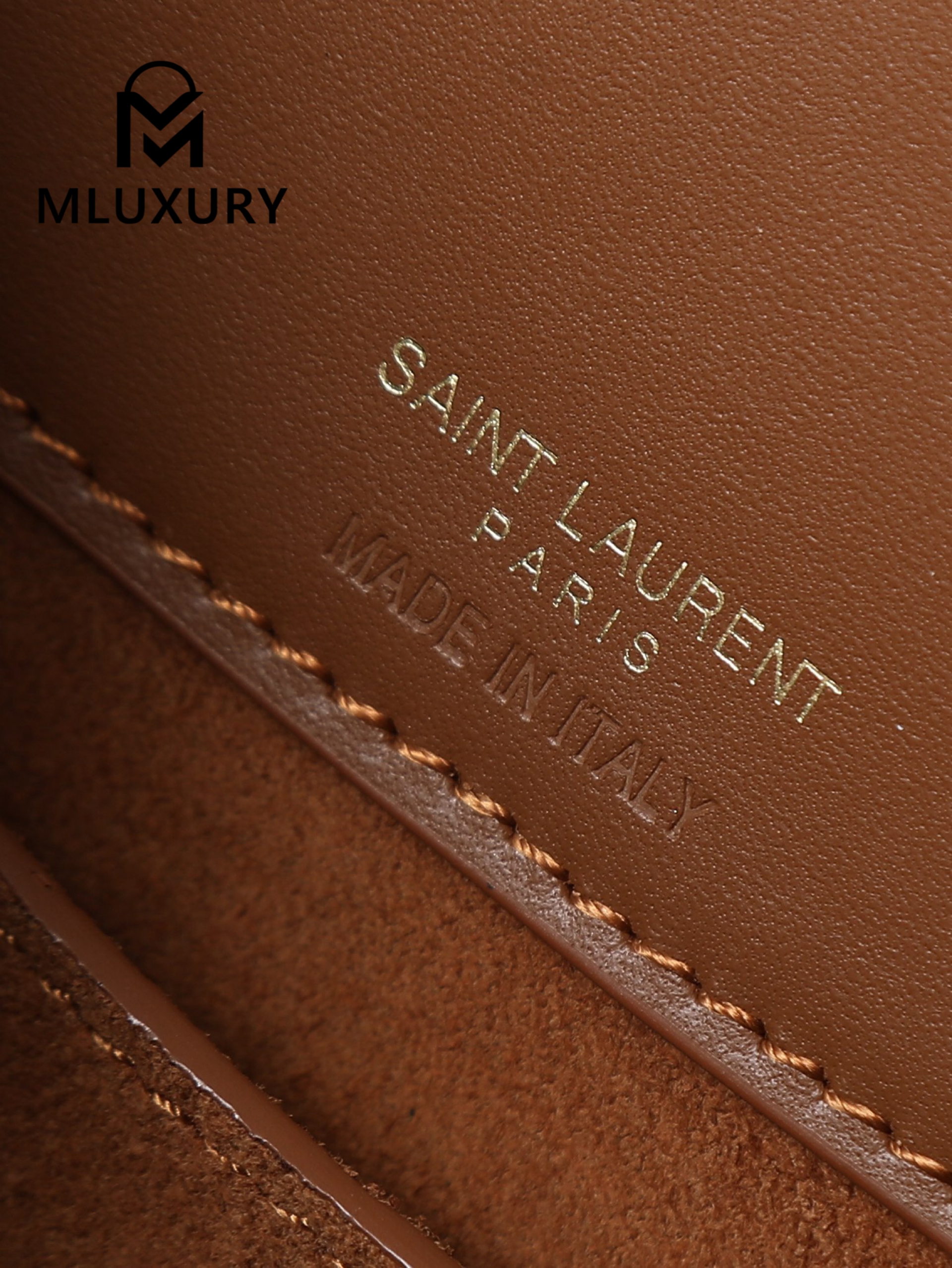 YSL LE 37 Bucket Bag, Small, Tan Yellow