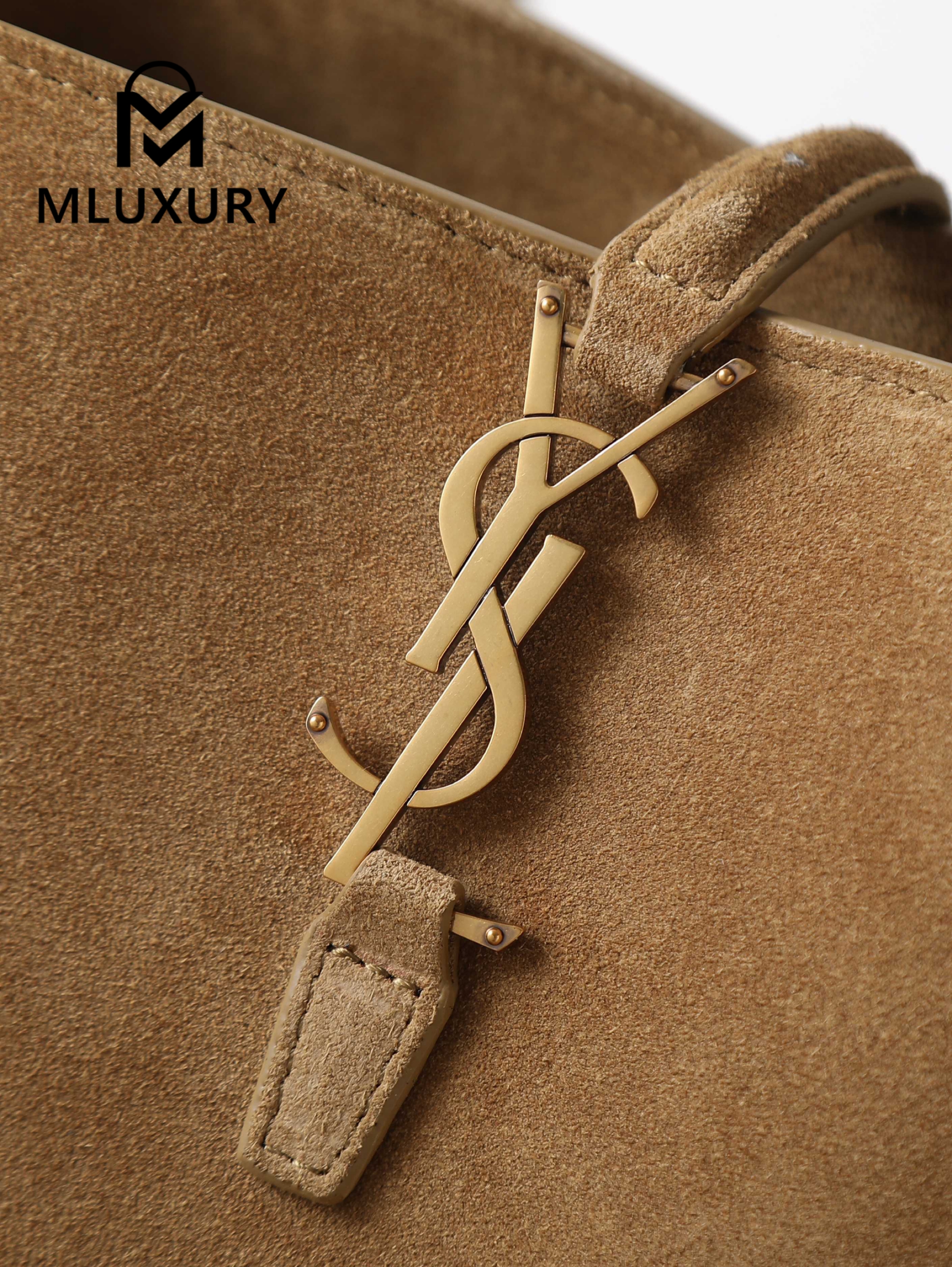 YSL LE 37 Bucket Bag (Small), Suede