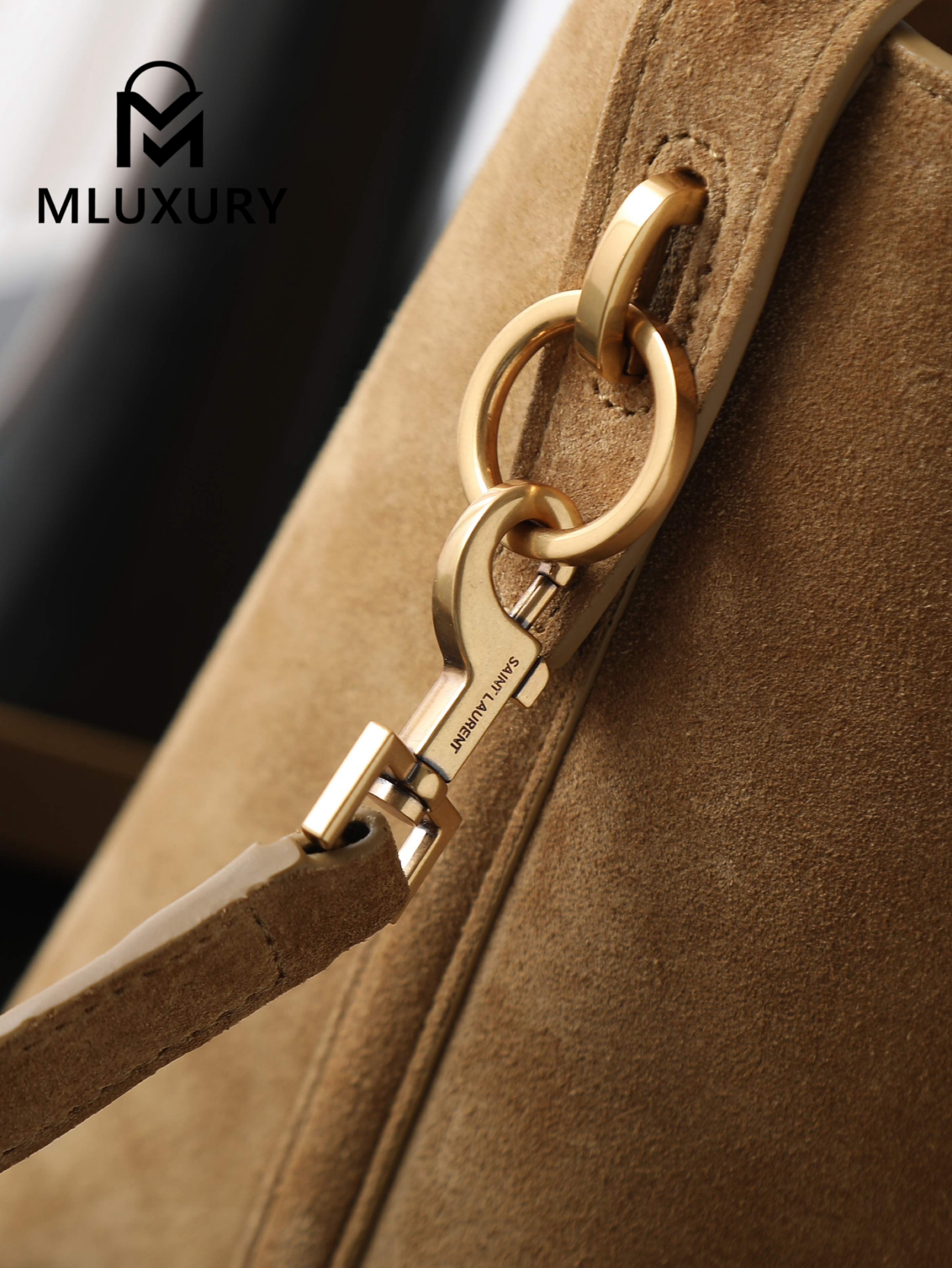 YSL LE 37 Bucket Bag (Small), Suede