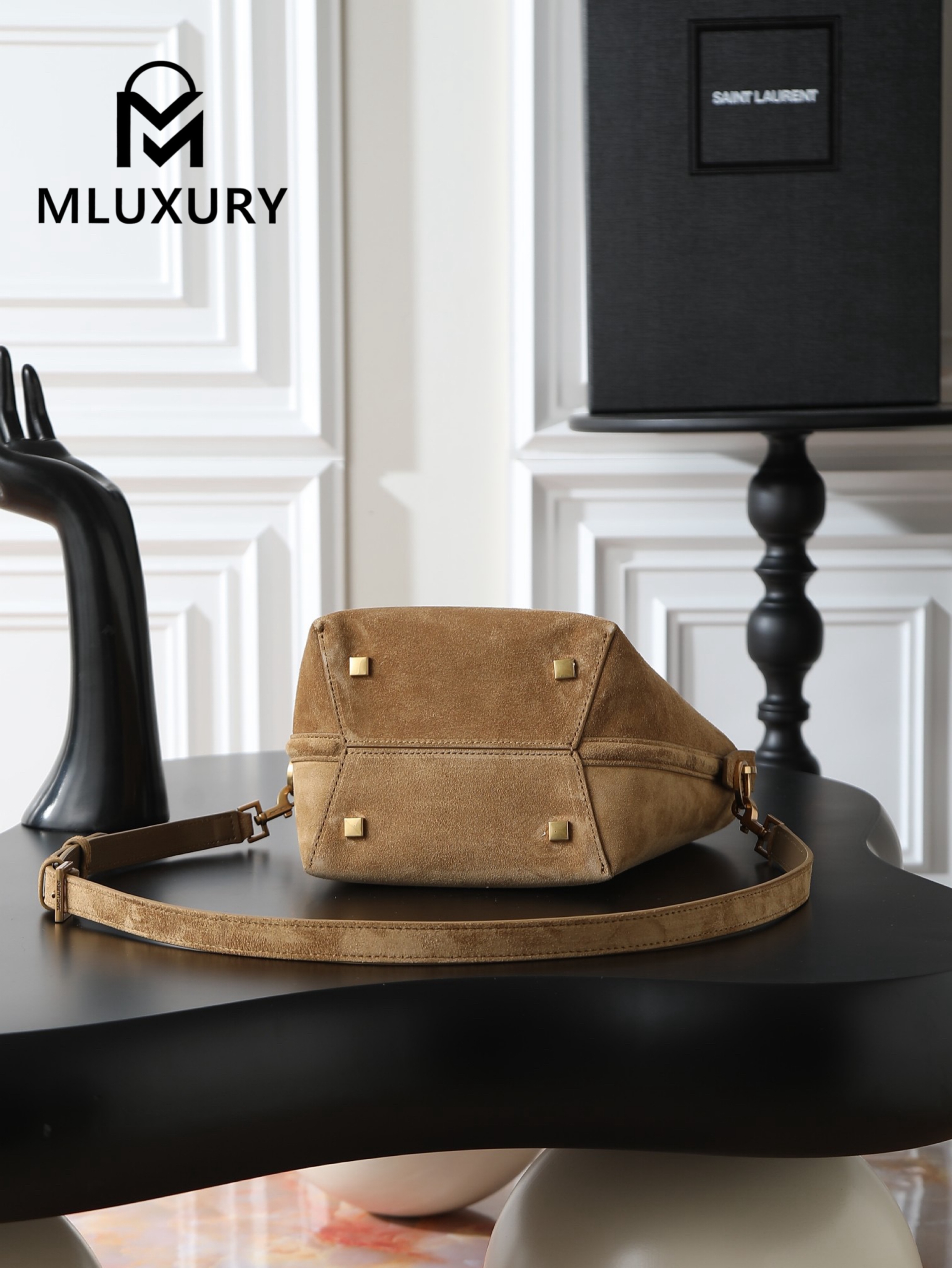 YSL LE 37 Bucket Bag (Small), Suede