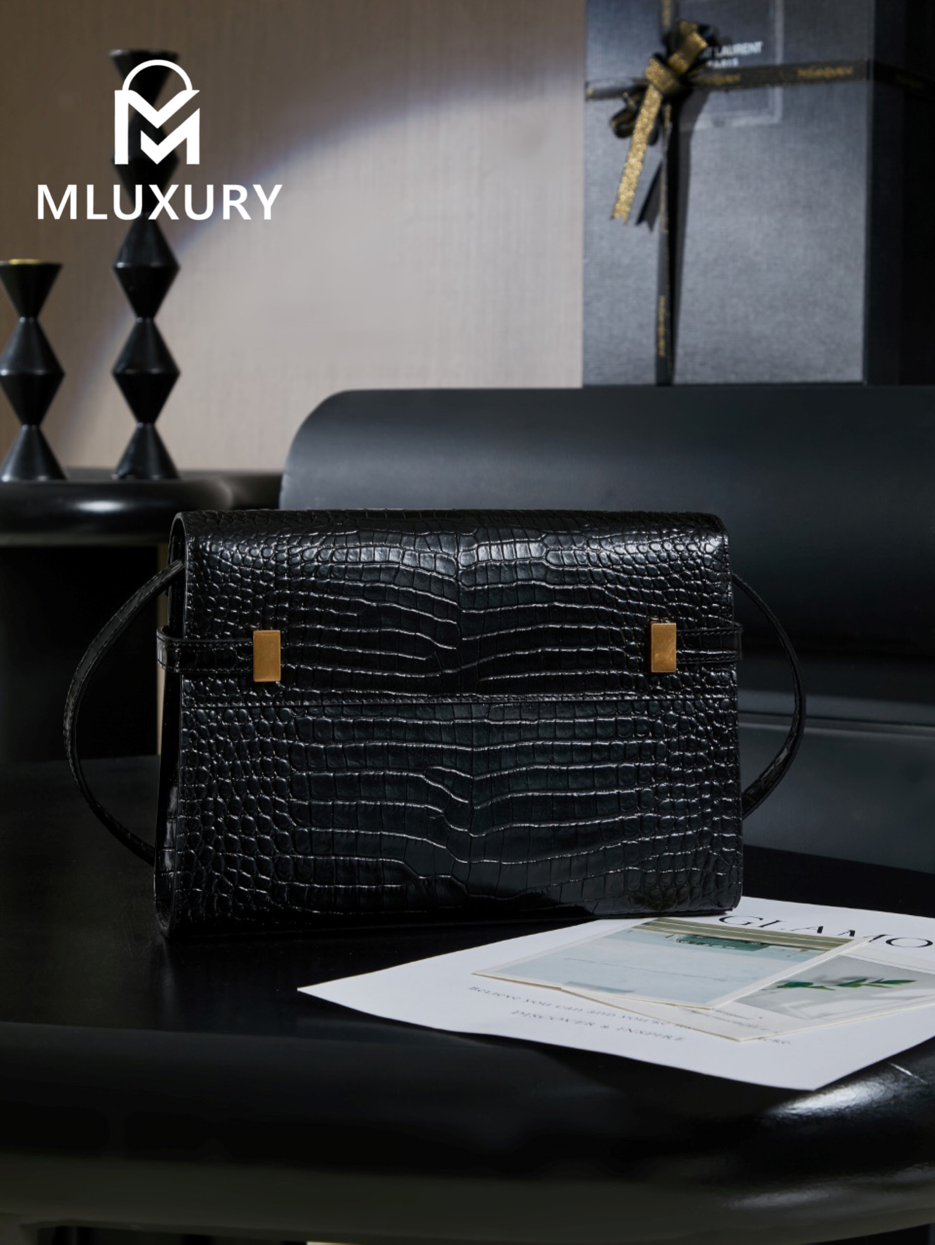 YSL Manhattan Baguette Bag, Small Size 24cm