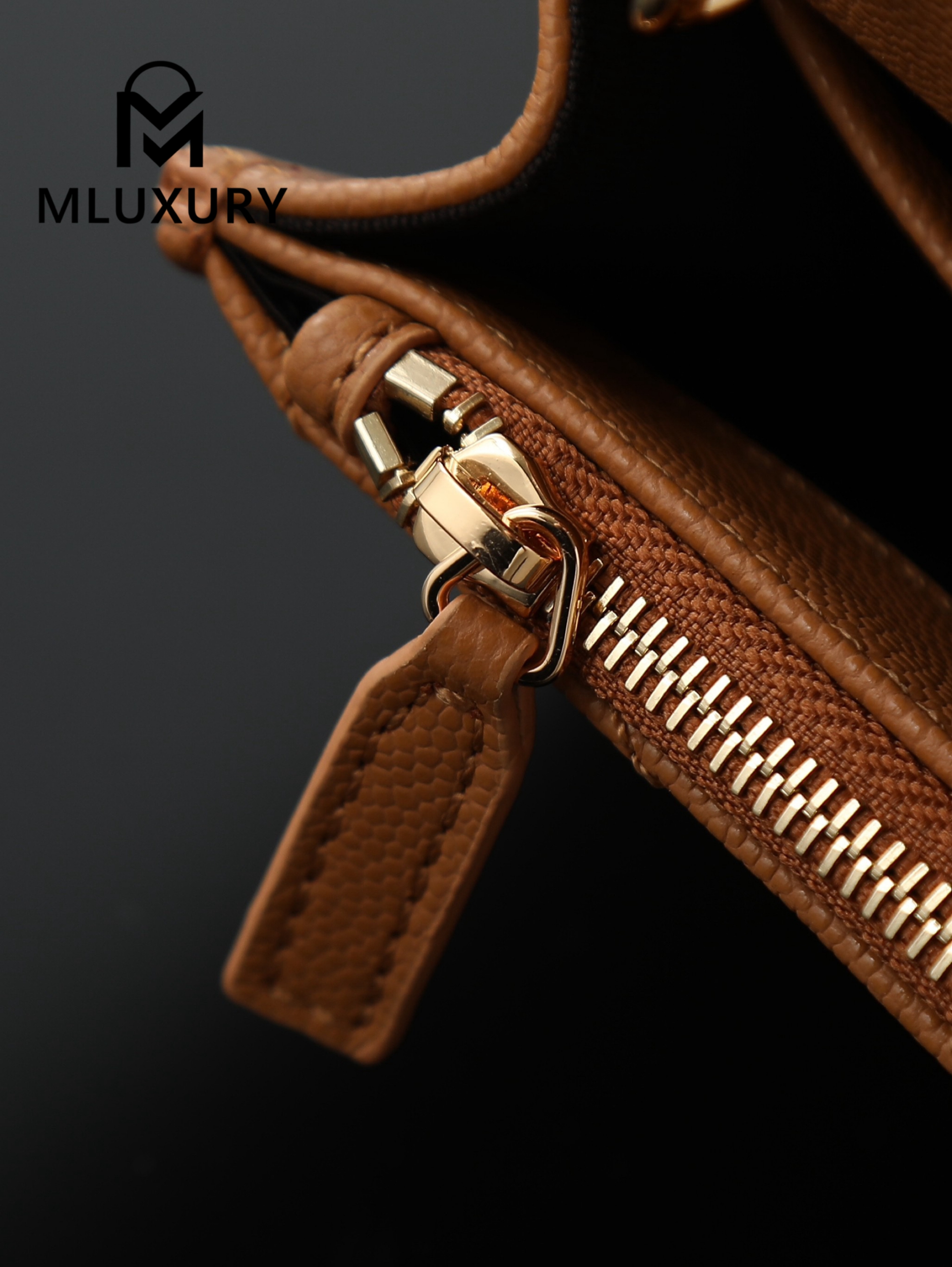 YSL WOC Caviar Small Envelope Bag, Tan with Gold Hardware