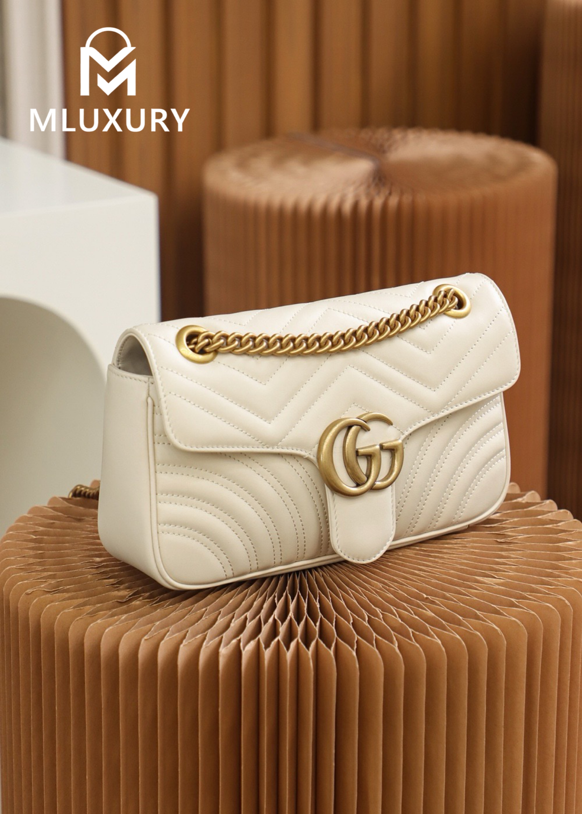 GUCCI Marmont 26, White