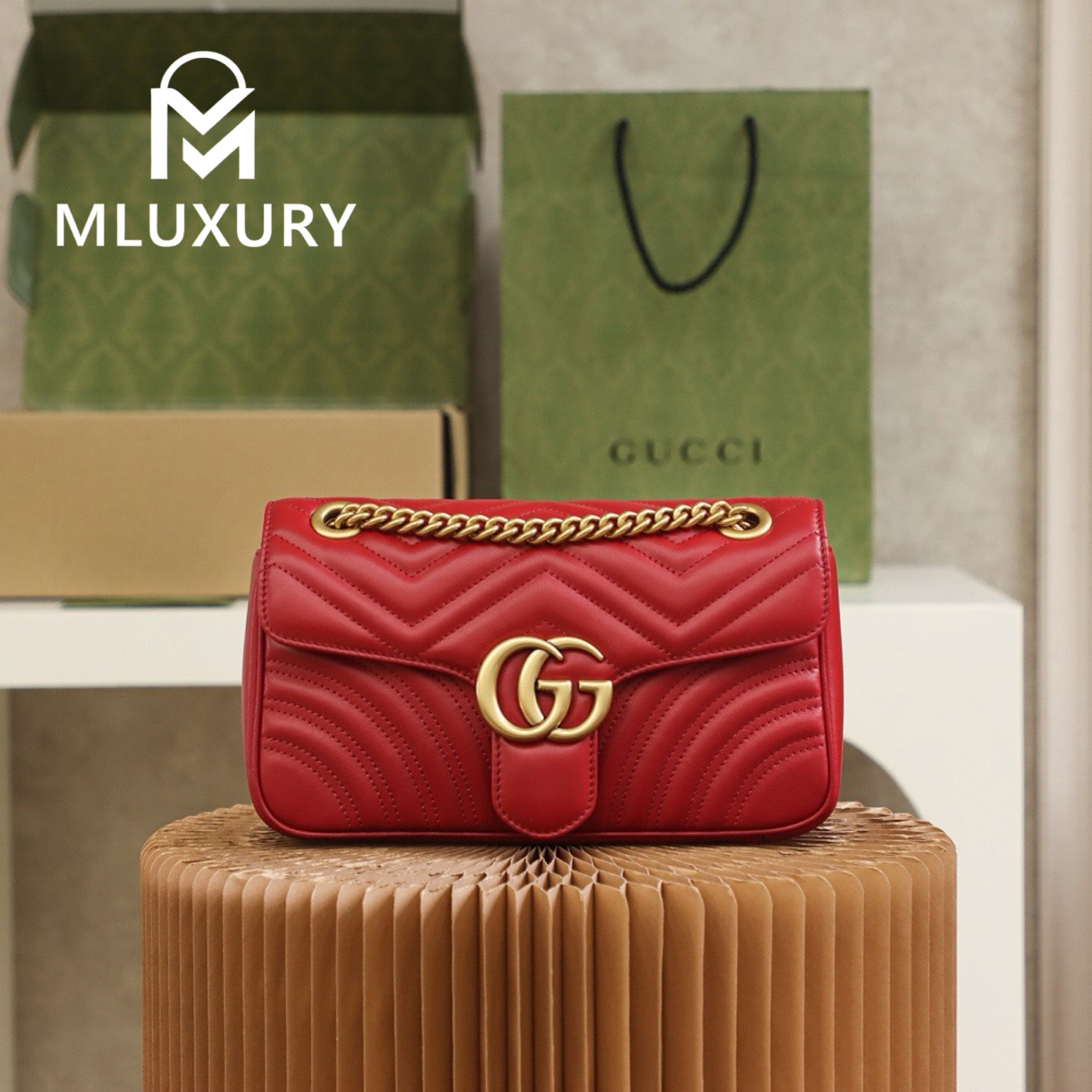 GUCCI Marmont 26, Burgundy