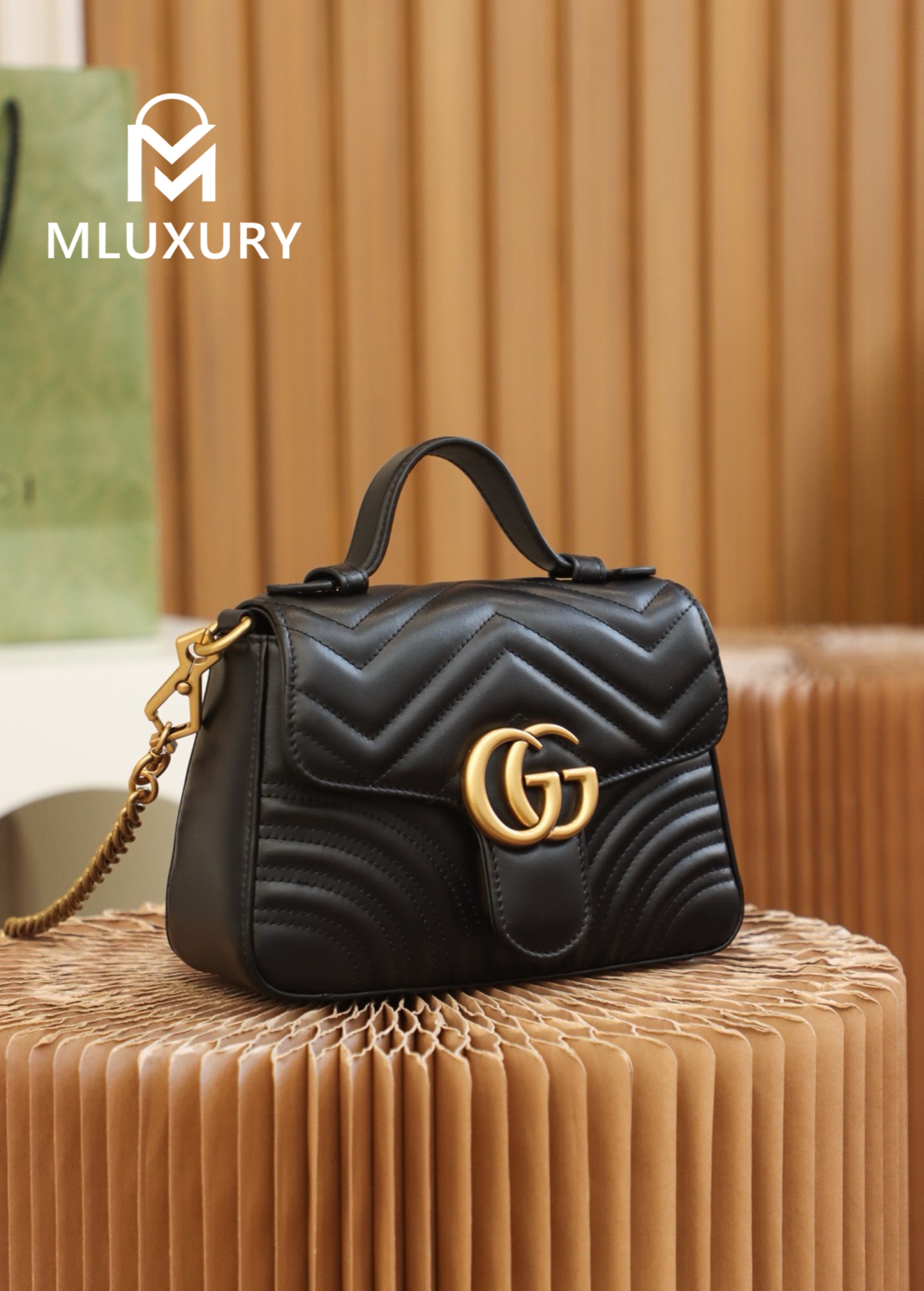 GUCCI Marmont Mini – Messenger Bag Series (Black)