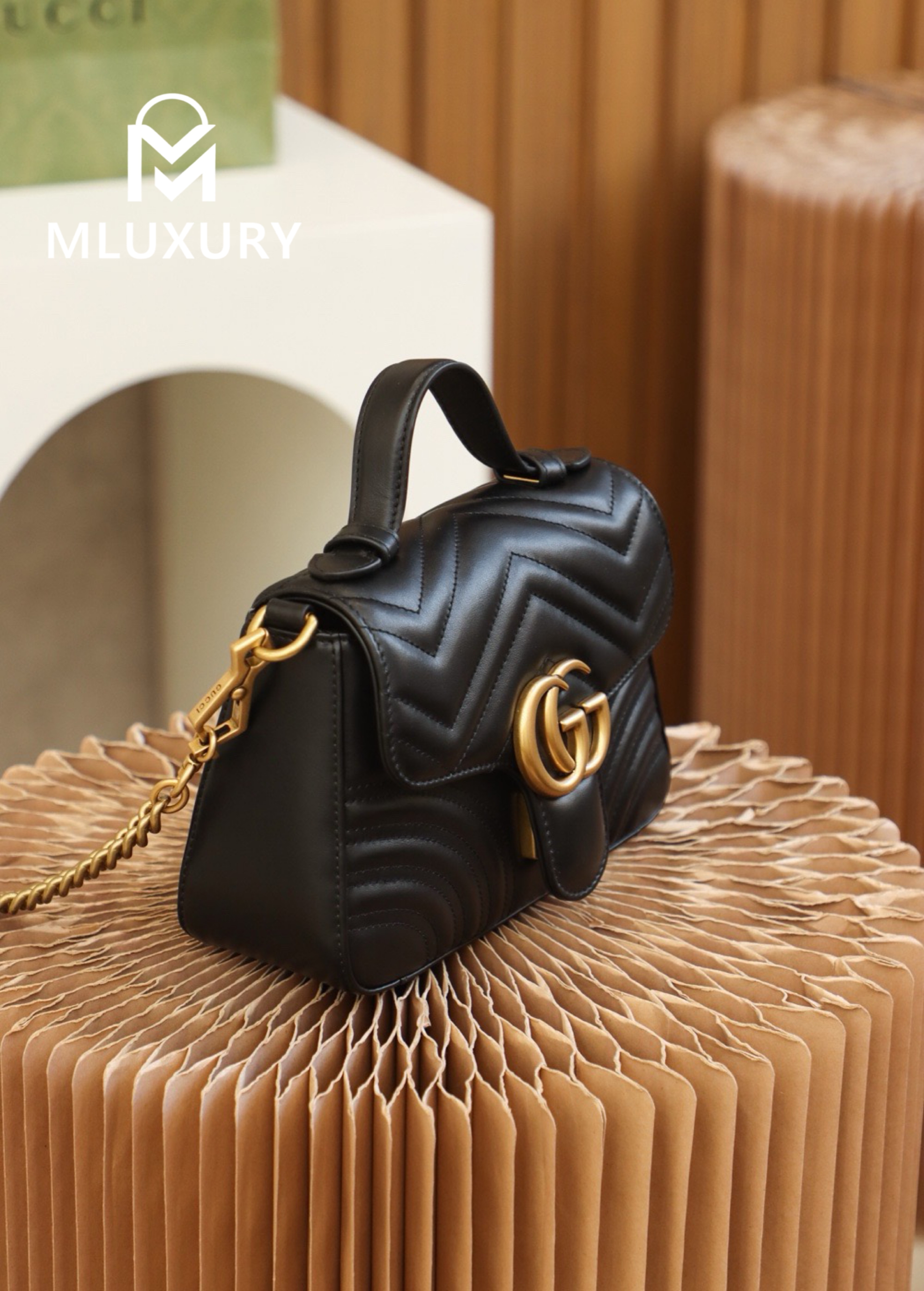 GUCCI Marmont Mini – Messenger Bag Series (Black)