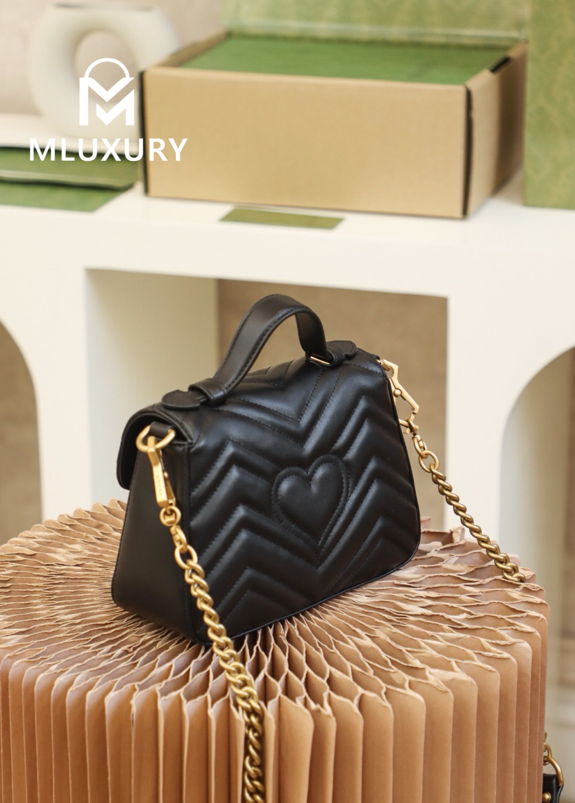 GUCCI Marmont Mini – Messenger Bag Series (Black)