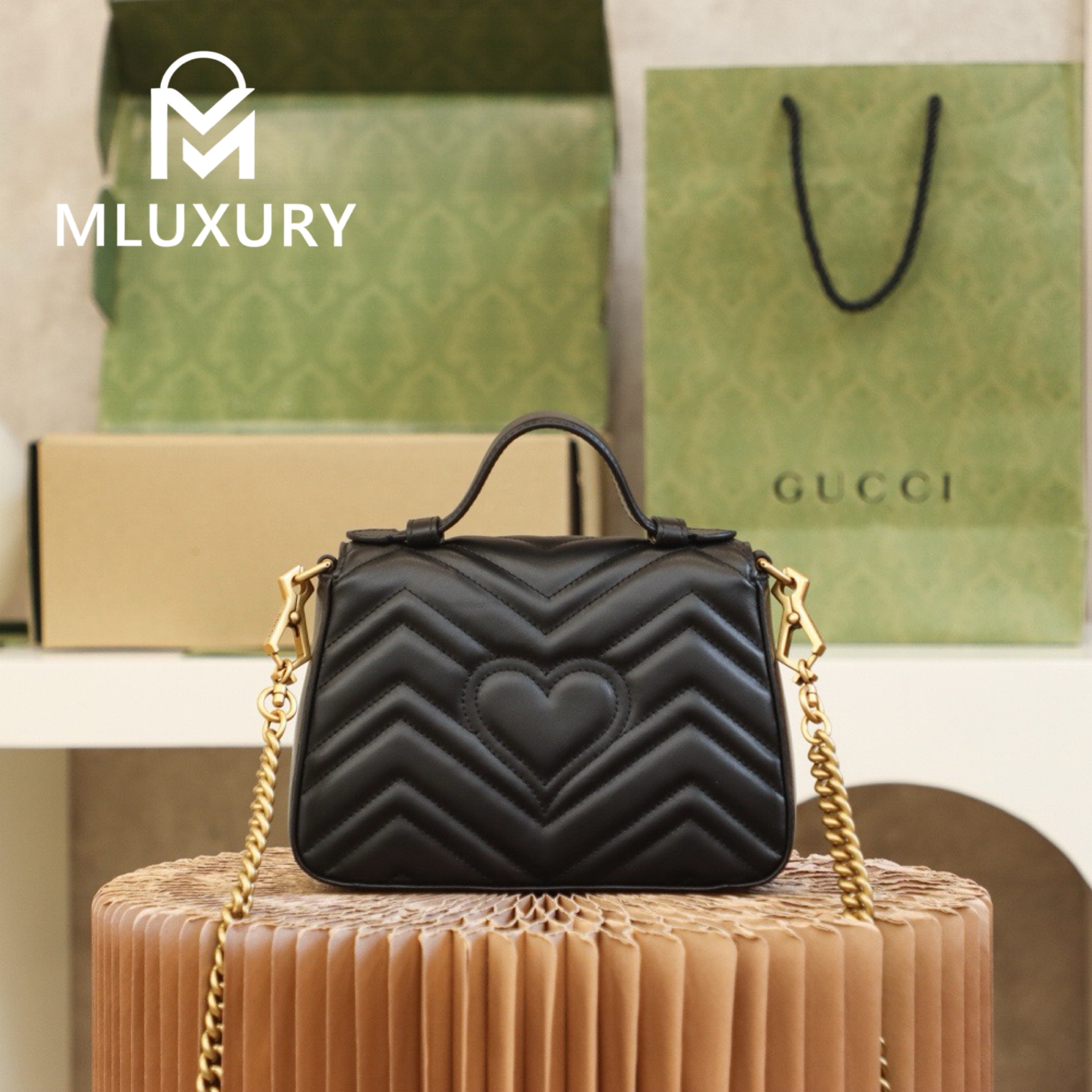 GUCCI Marmont Mini – Messenger Bag Series (Black)