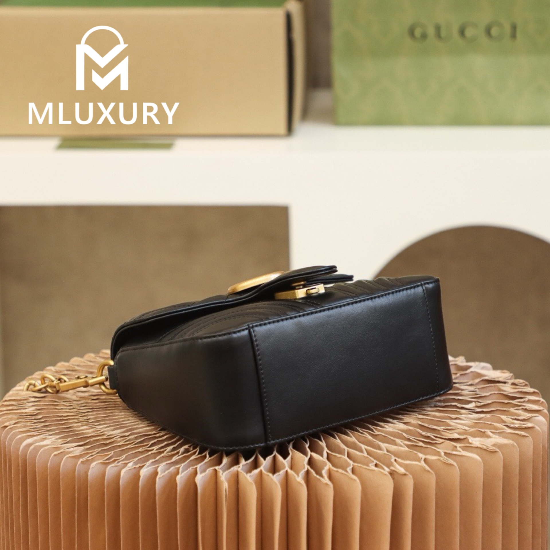 GUCCI Marmont Mini – Messenger Bag Series (Black)