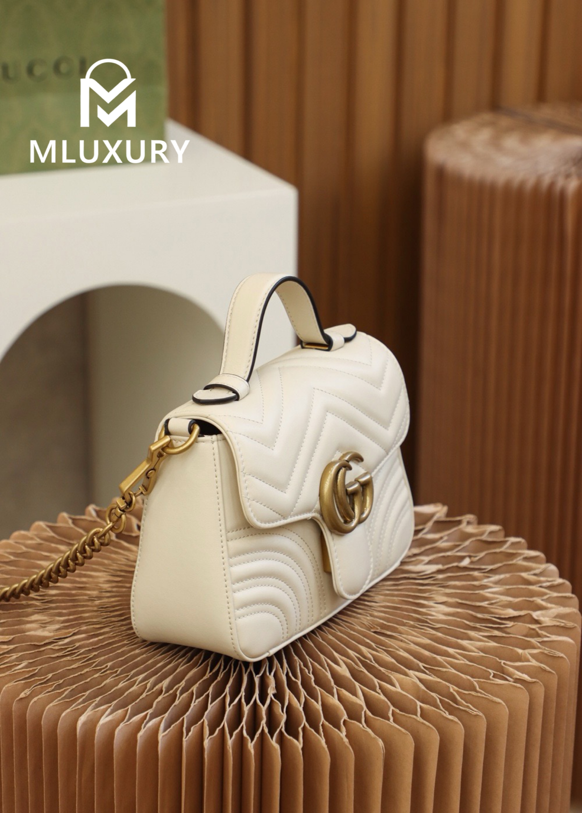 GUCCI Marmont Mini – Messenger Bag Series (White)