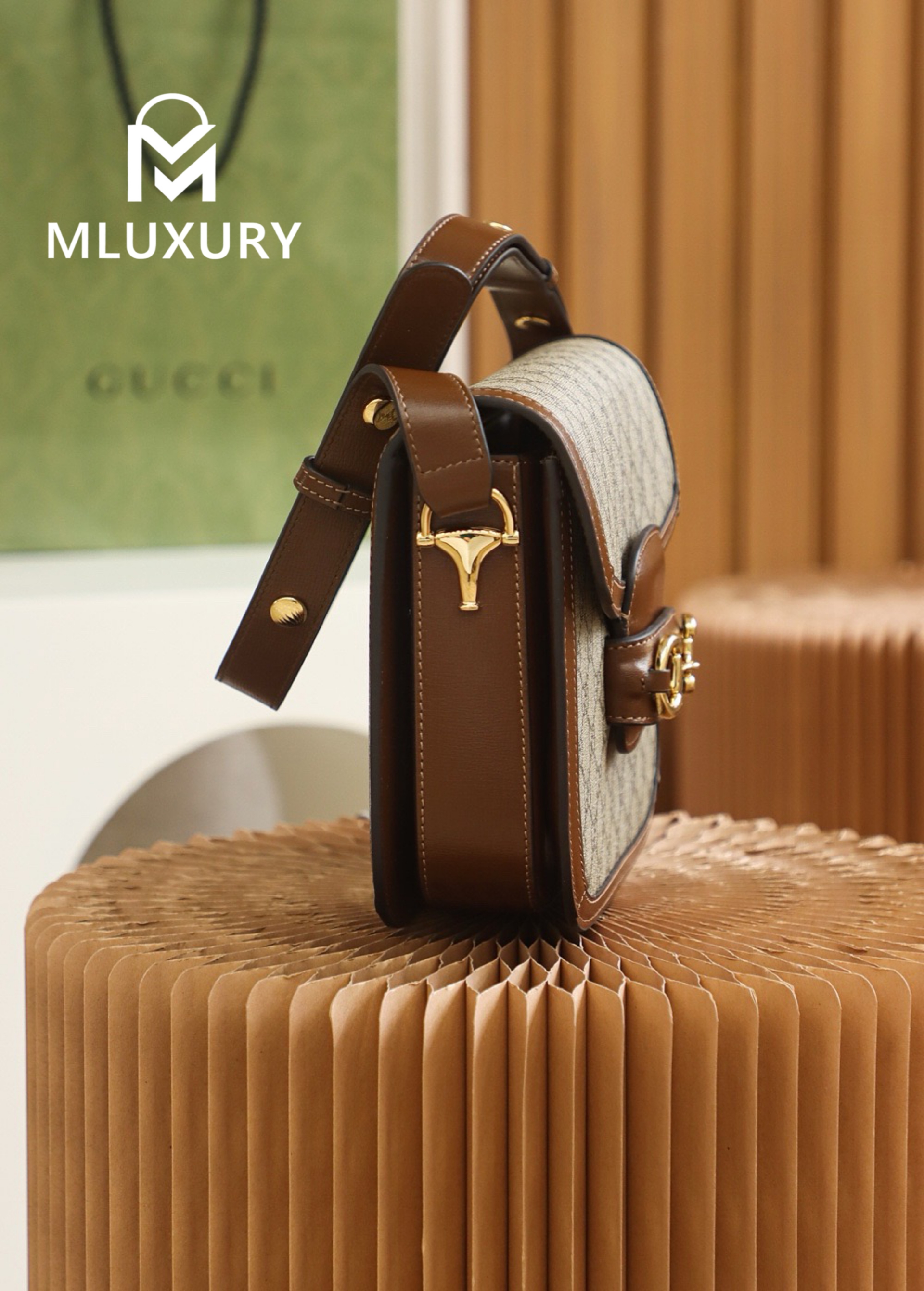 GUCCI Horsebit 1955 Saddle Bag