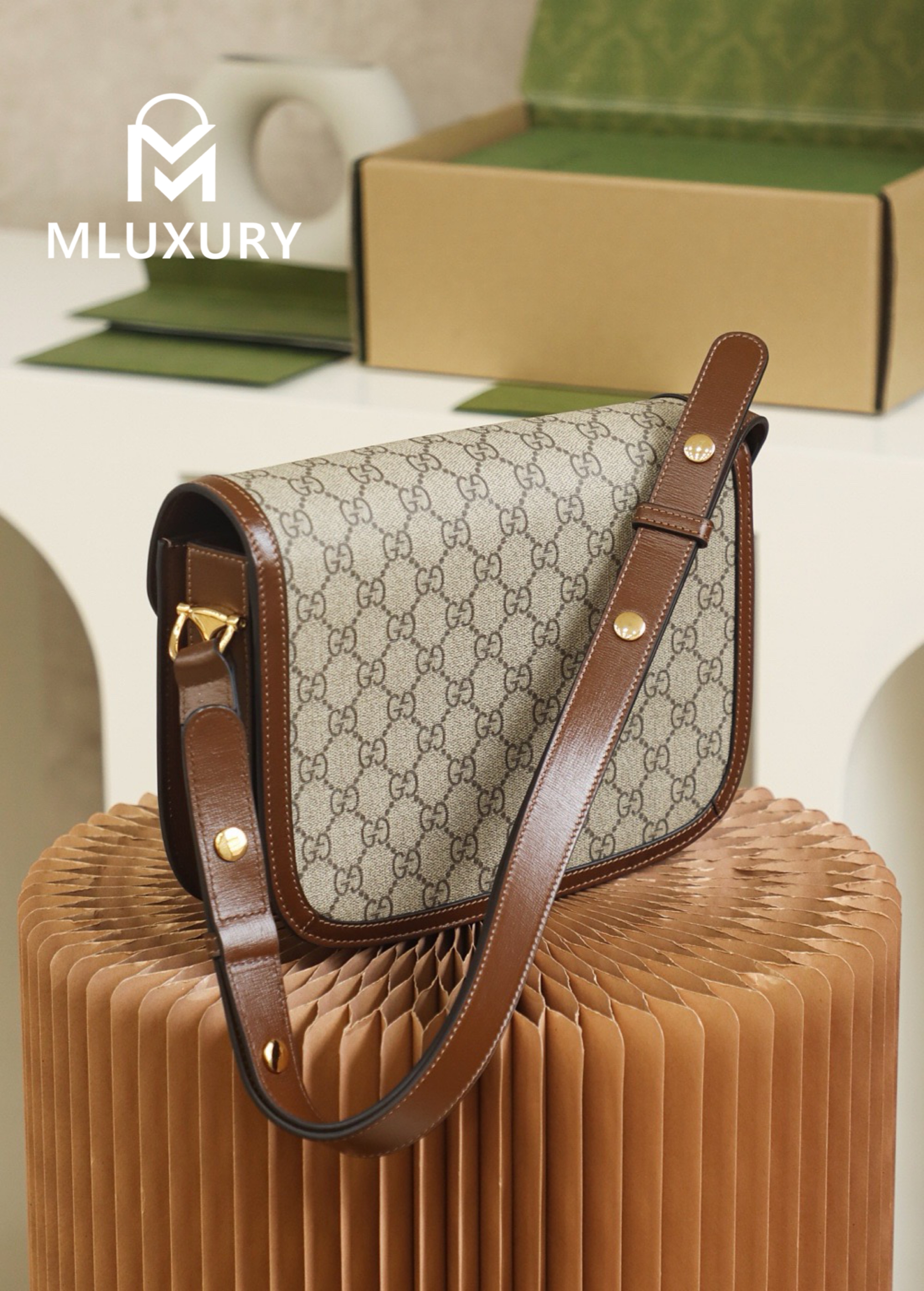 GUCCI Horsebit 1955 Saddle Bag