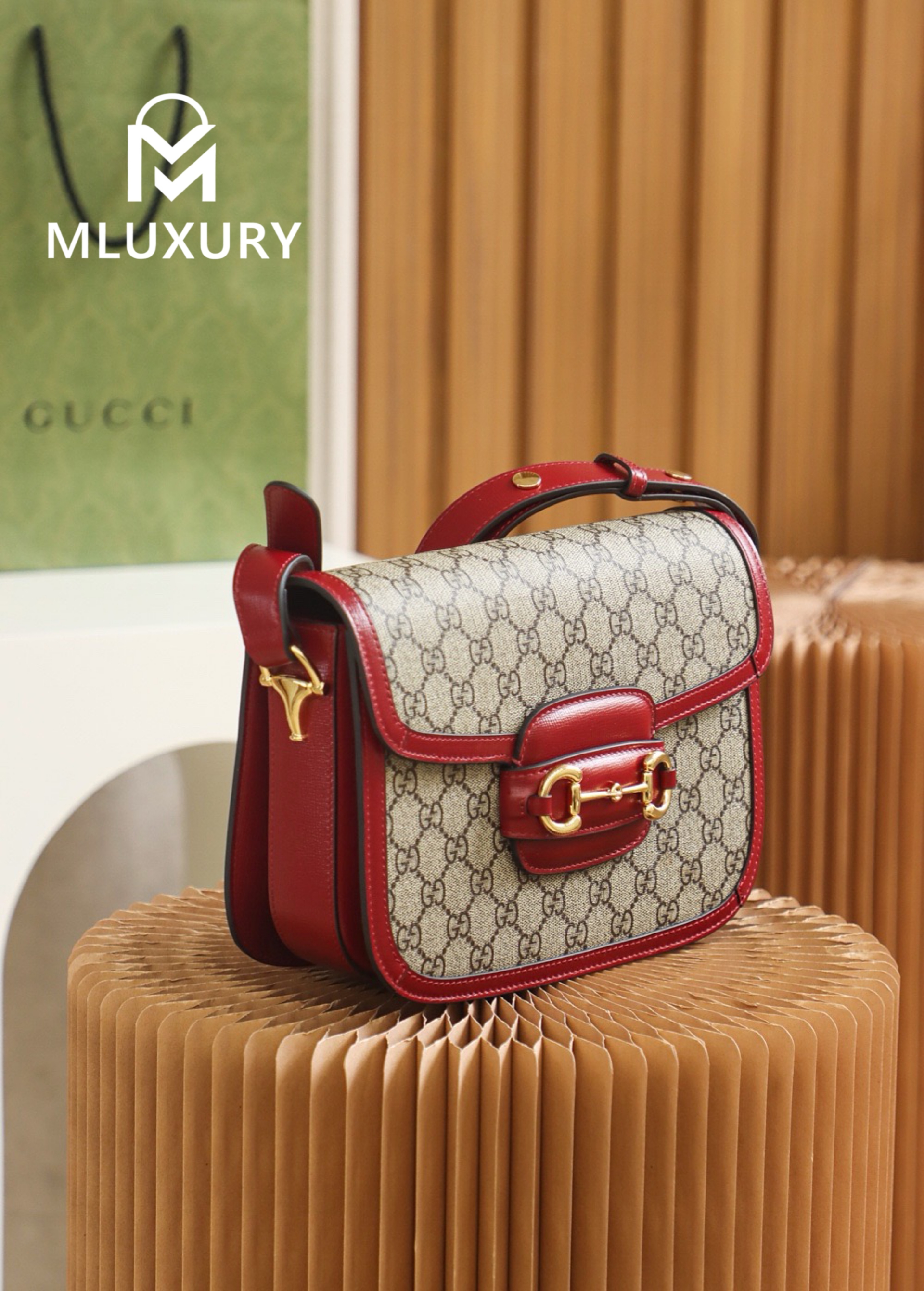 GUCCI Horsebit 1955 Saddle Bag