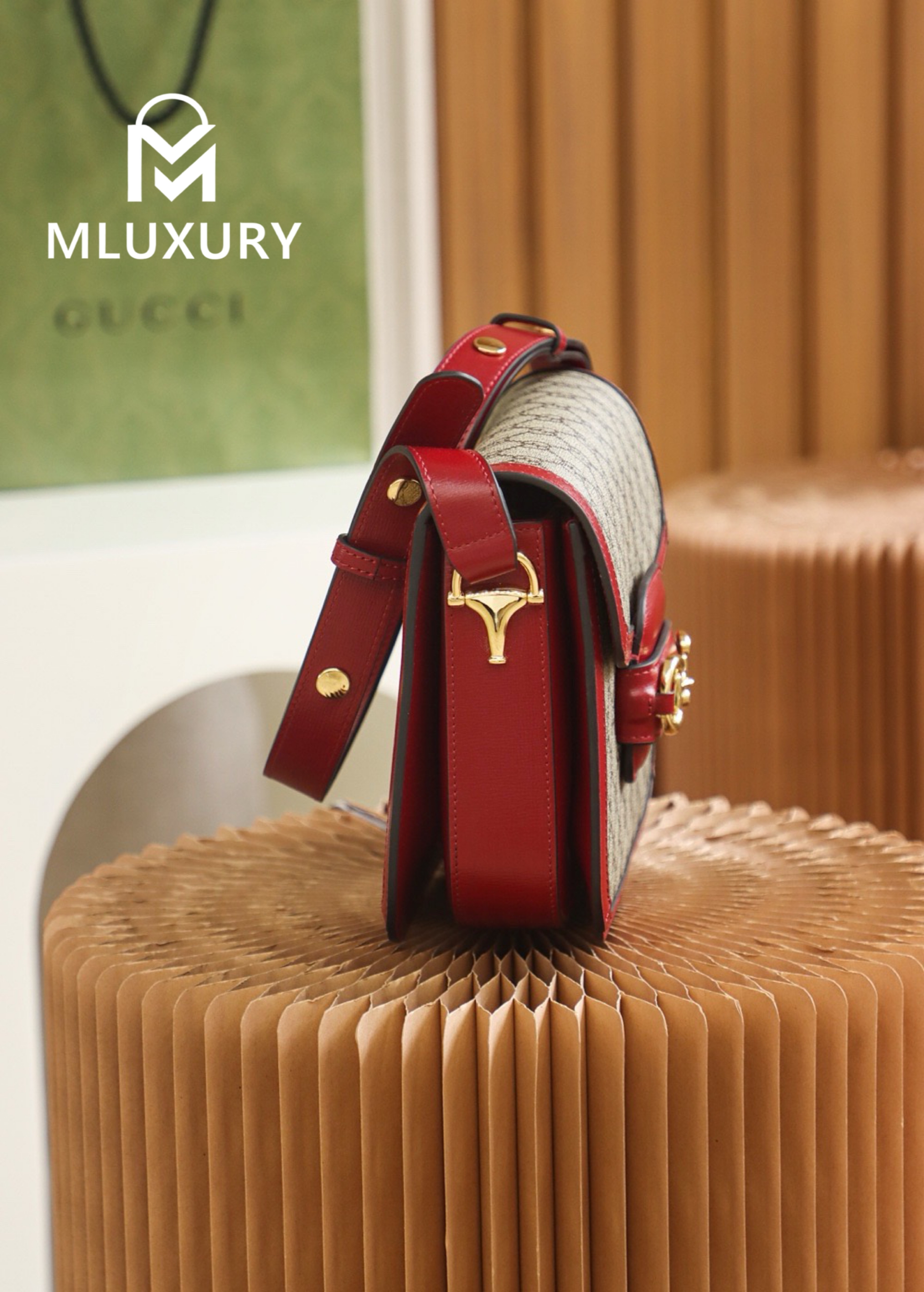 GUCCI Horsebit 1955 Saddle Bag