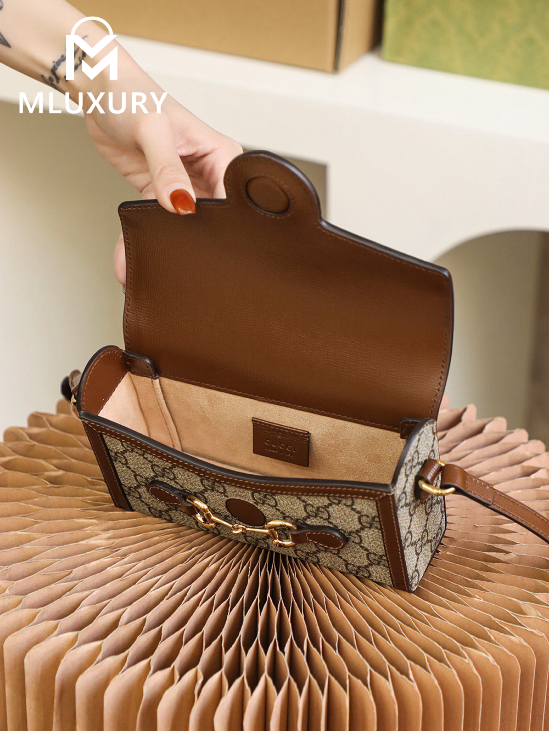 GUCCI Horsebit 1995 Mini, Original Leather