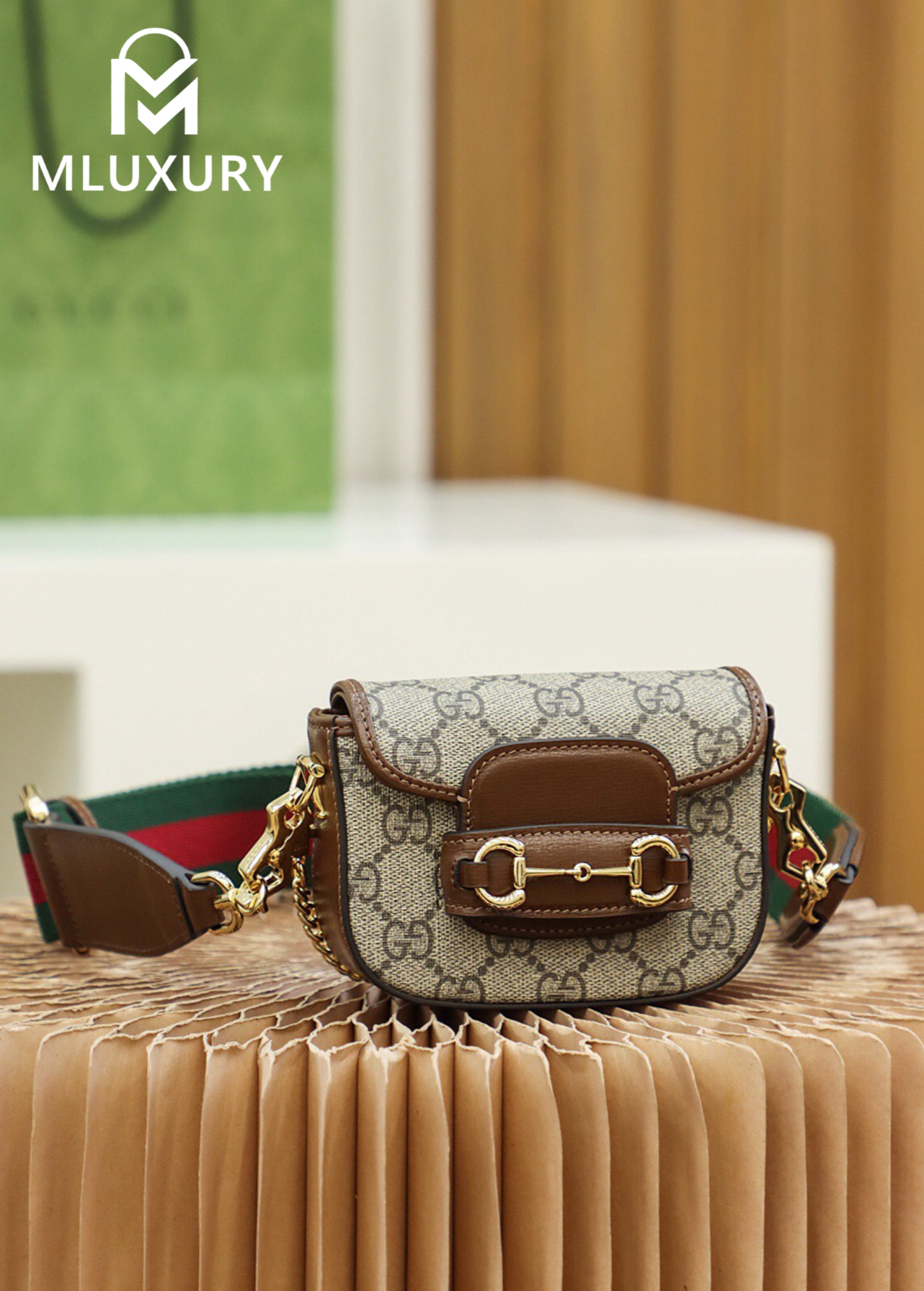 GUCCI Horsebit 1955 Super Mini, Genuine Leather