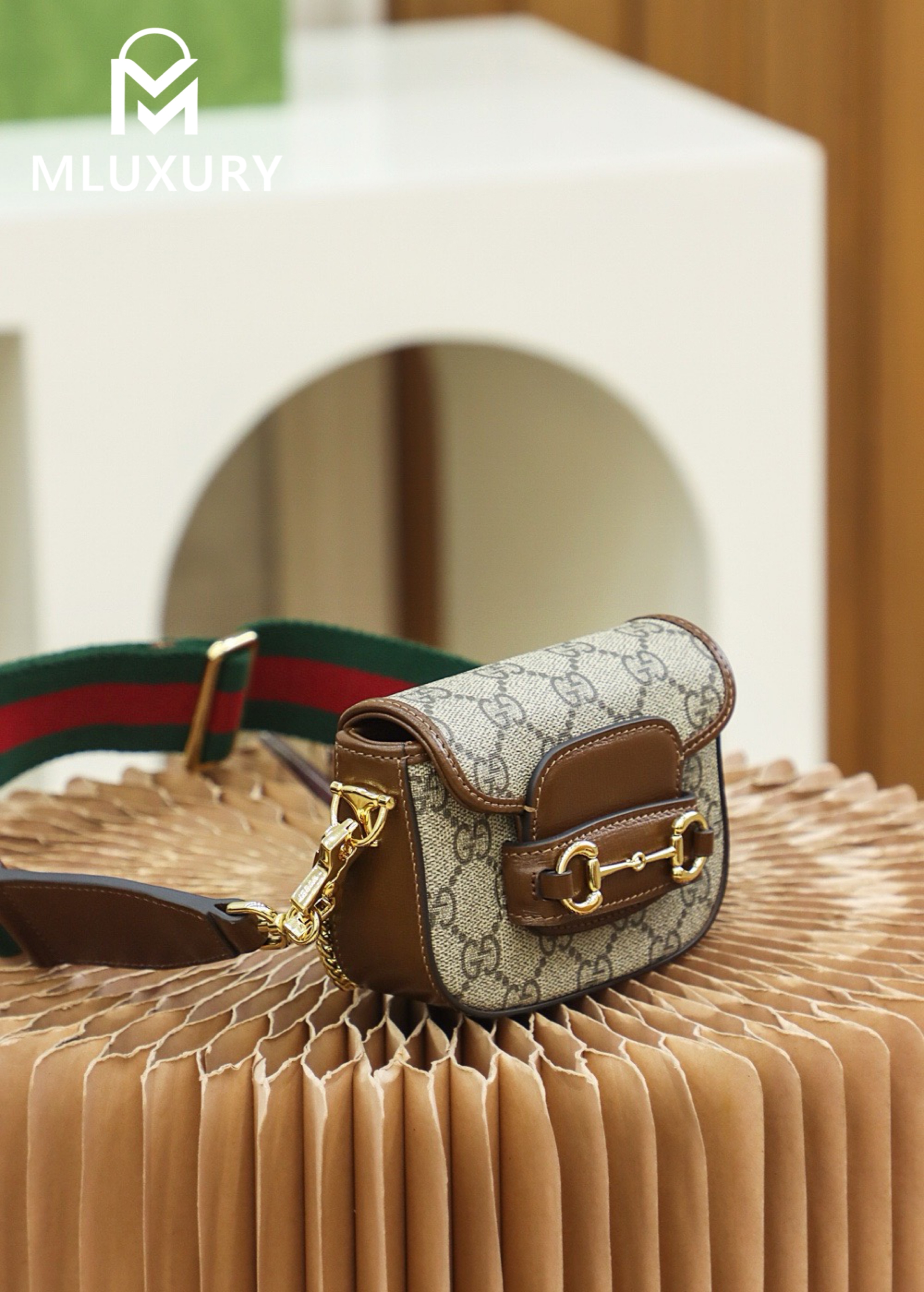 GUCCI Horsebit 1955 Super Mini, Genuine Leather
