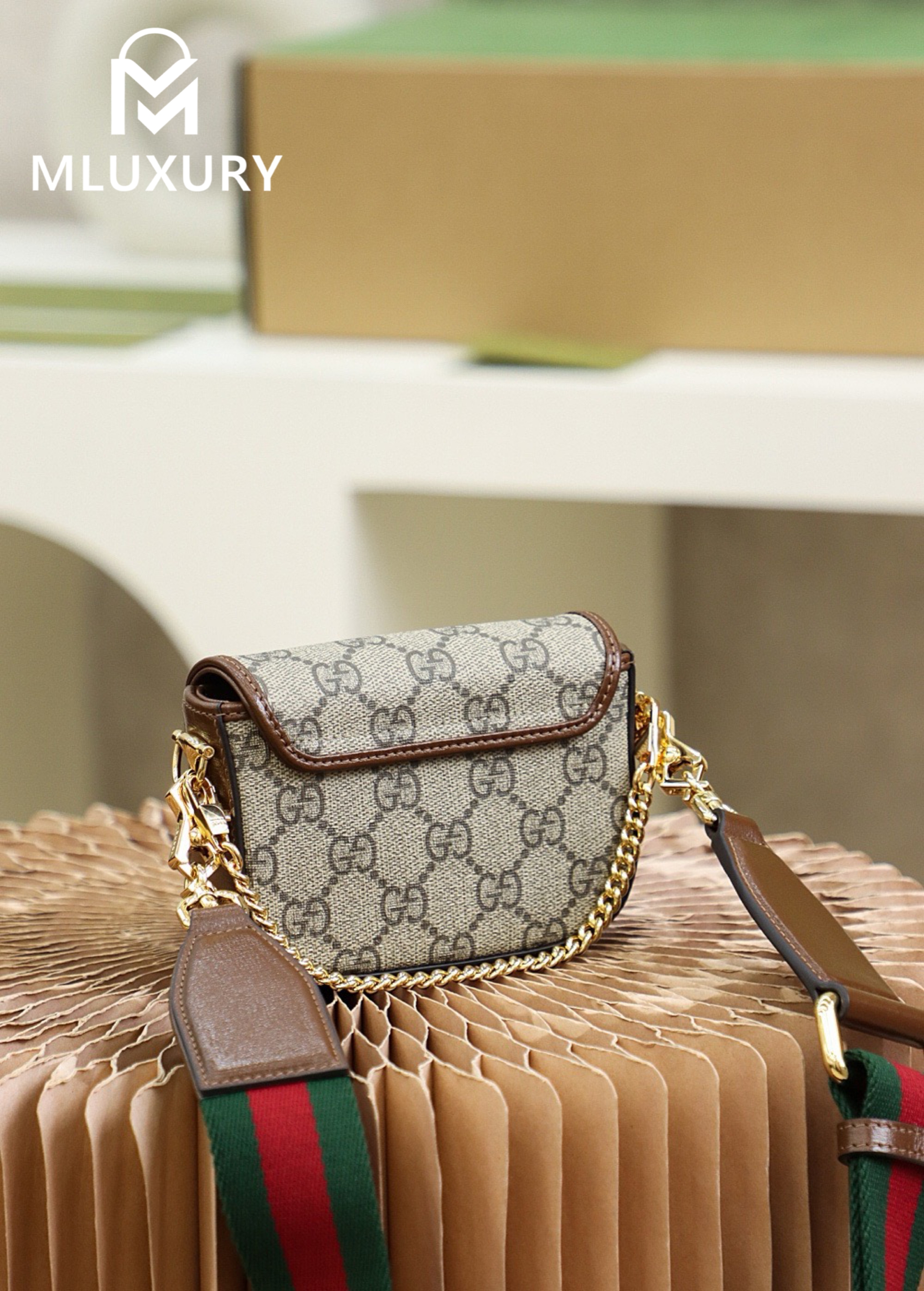 GUCCI Horsebit 1955 Super Mini, Genuine Leather