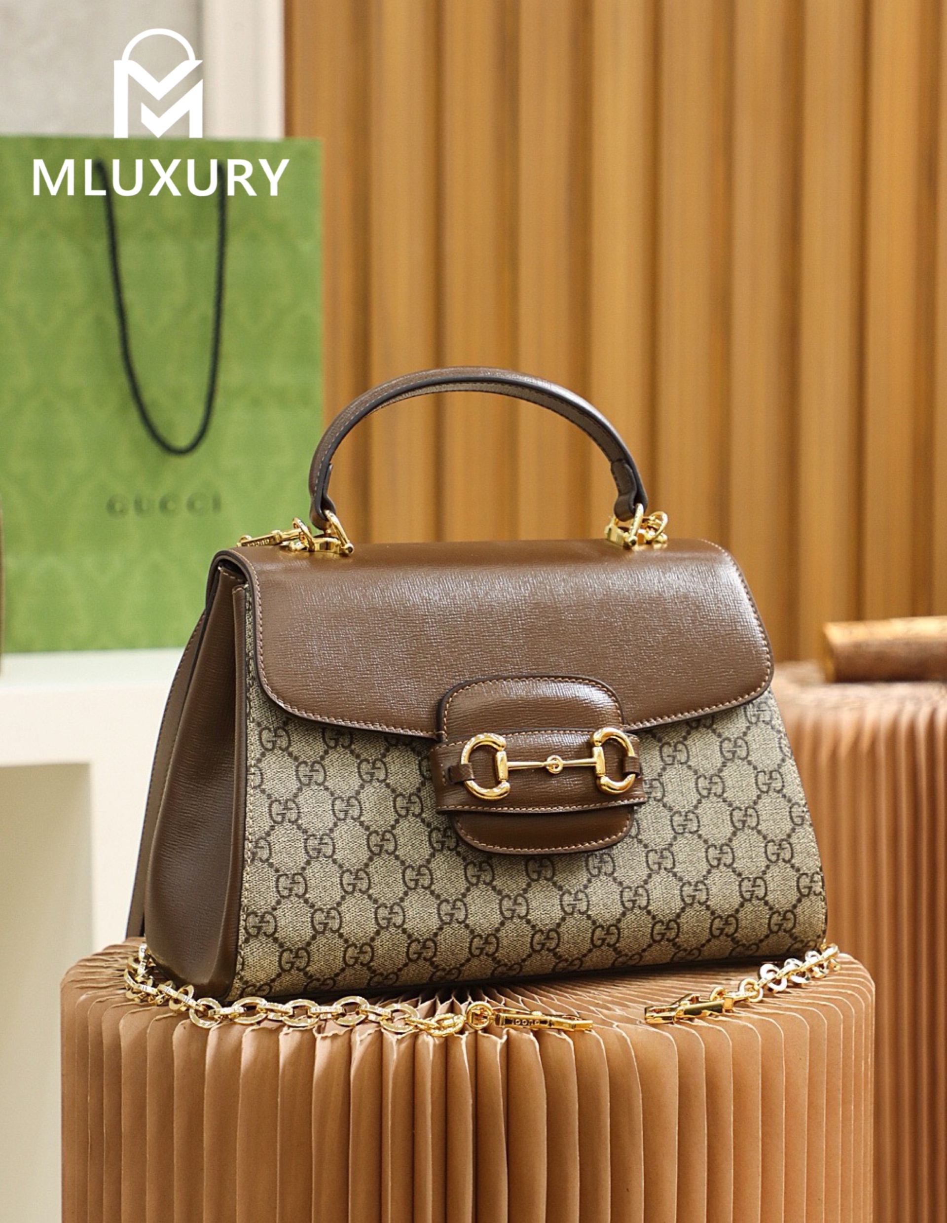 GUCCI Horsebit 1995 Medium, Genuine Leather