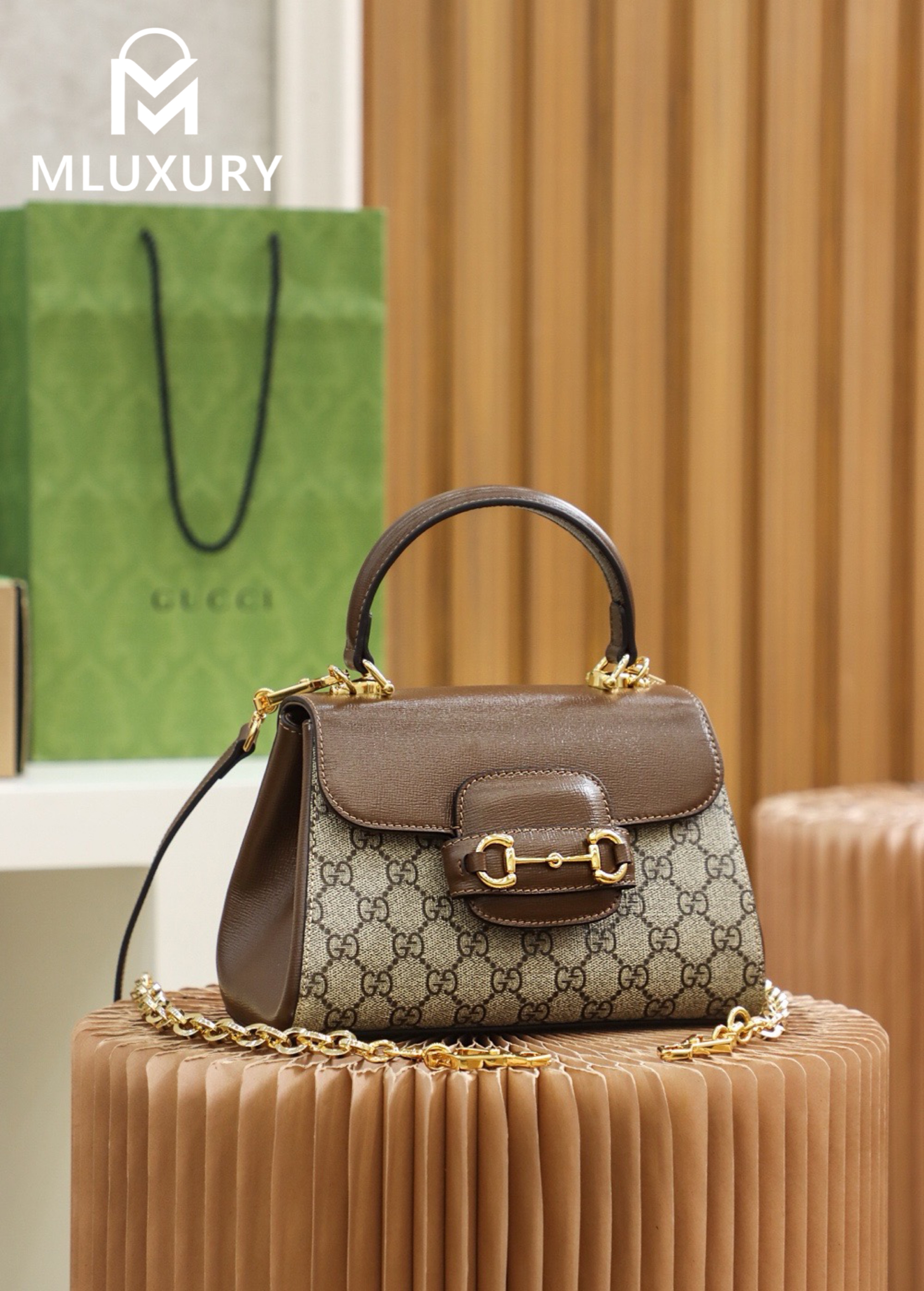 GUCCI Horsebit 1995 Mini, Genuine Leather