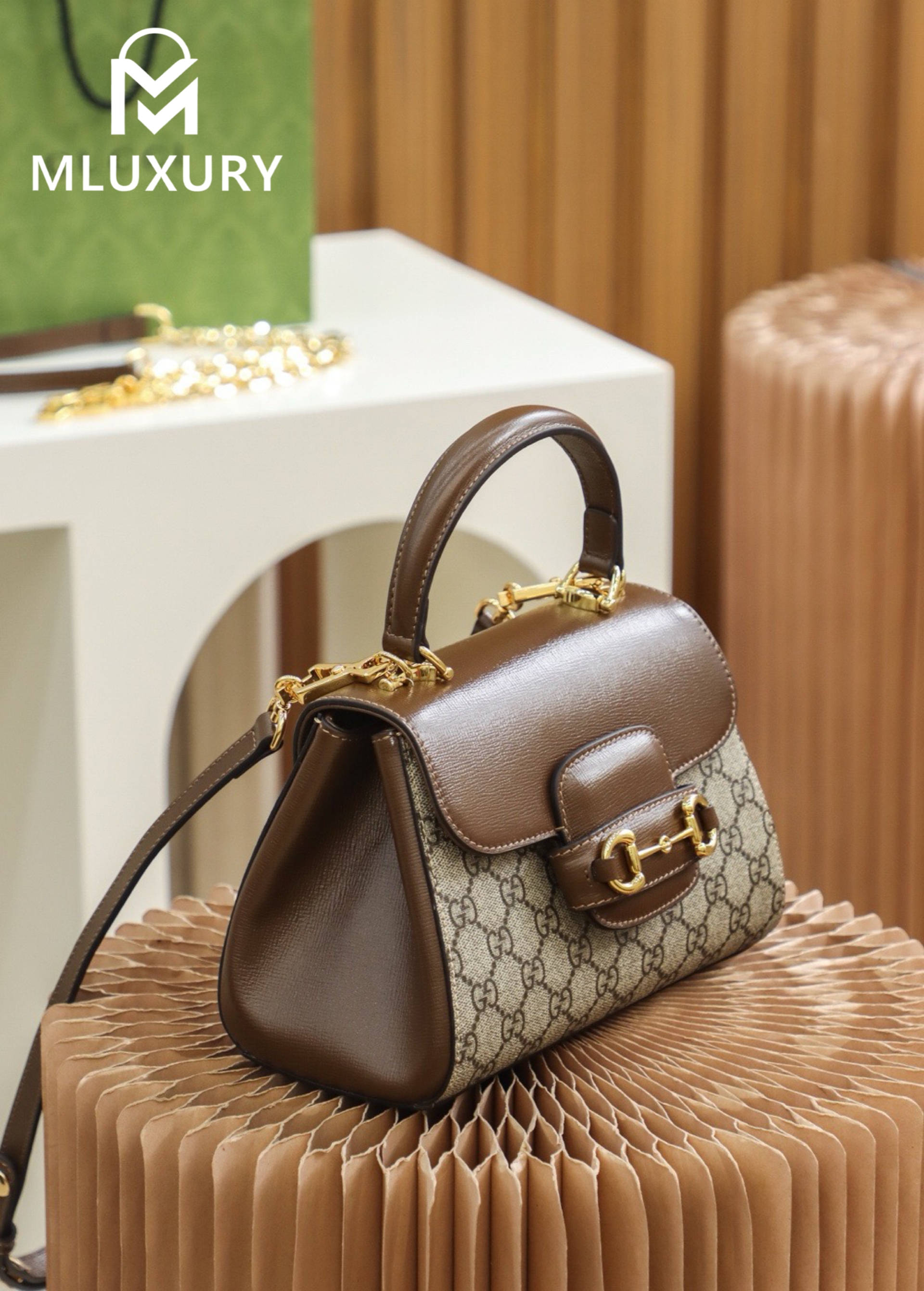GUCCI Horsebit 1995 Mini, Genuine Leather