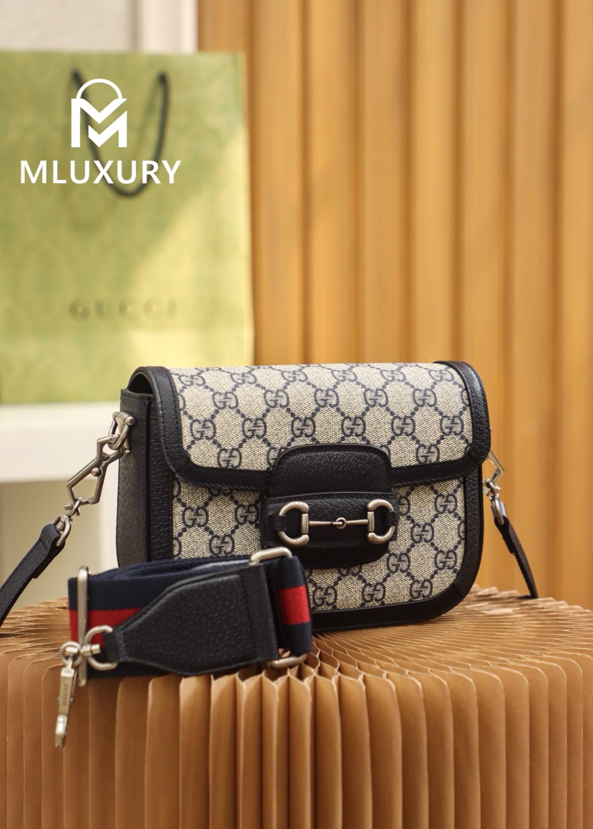 GUCCI Horsebit 1955 Mini New Colorway, Genuine Leather