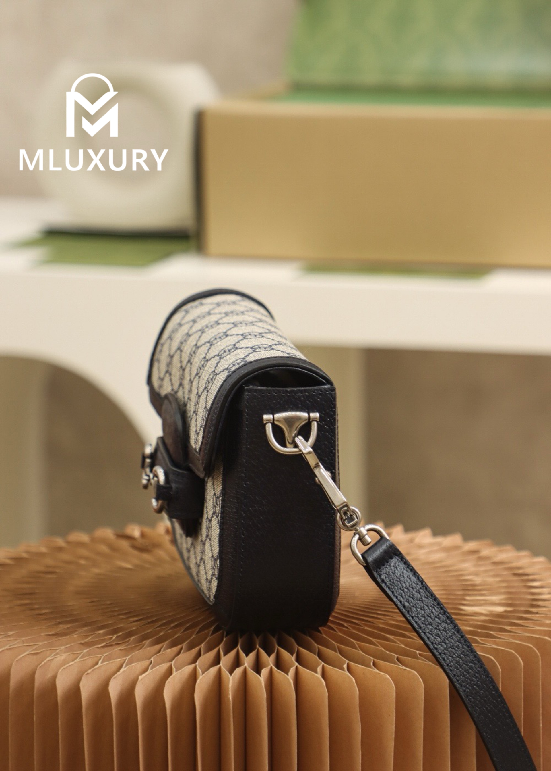 GUCCI Horsebit 1955 Mini New Colorway, Genuine Leather