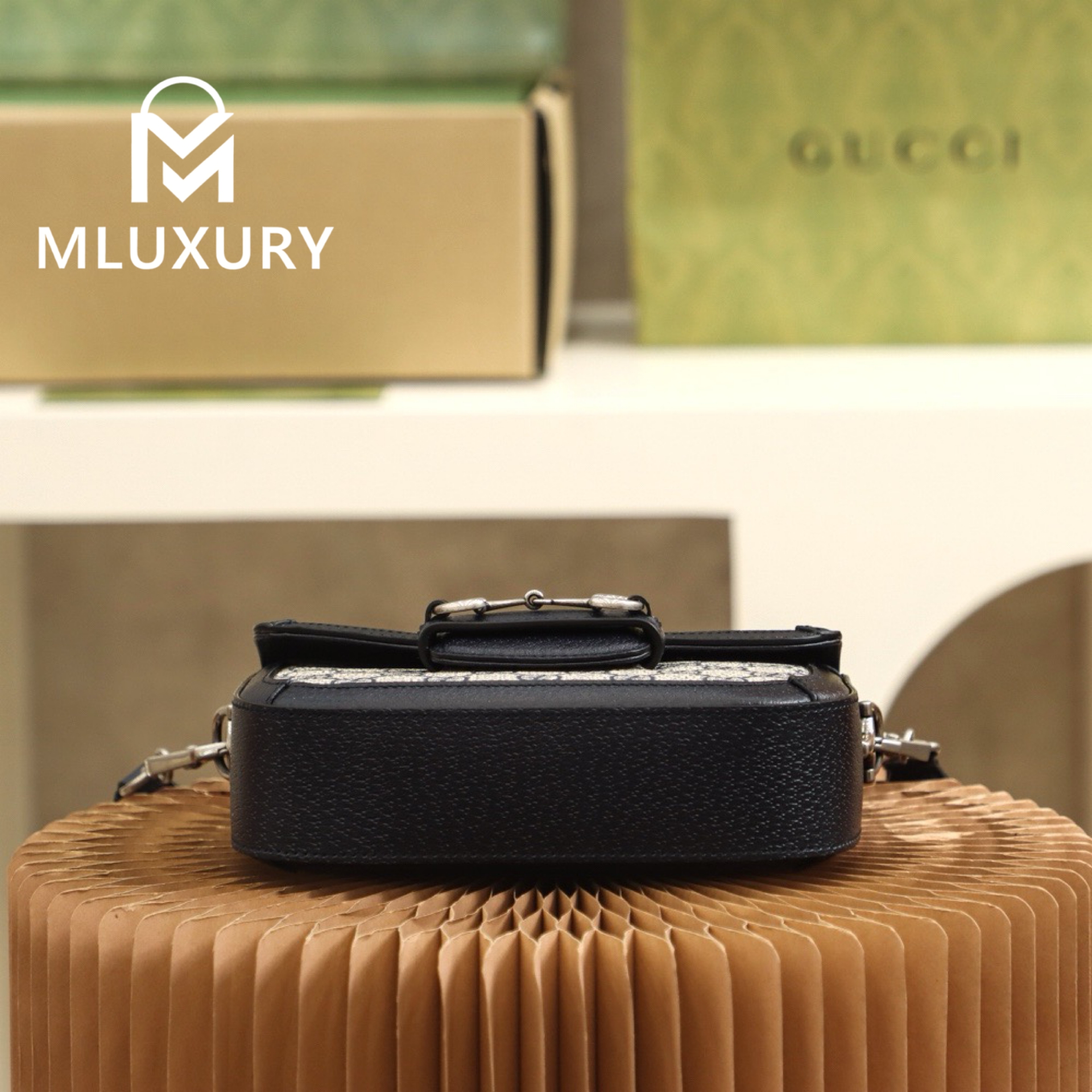 GUCCI Horsebit 1955 Mini New Colorway, Genuine Leather