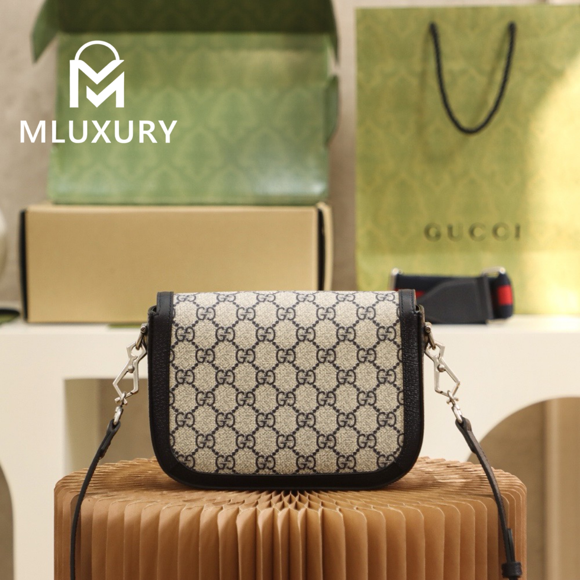GUCCI Horsebit 1955 Mini New Colorway, Genuine Leather