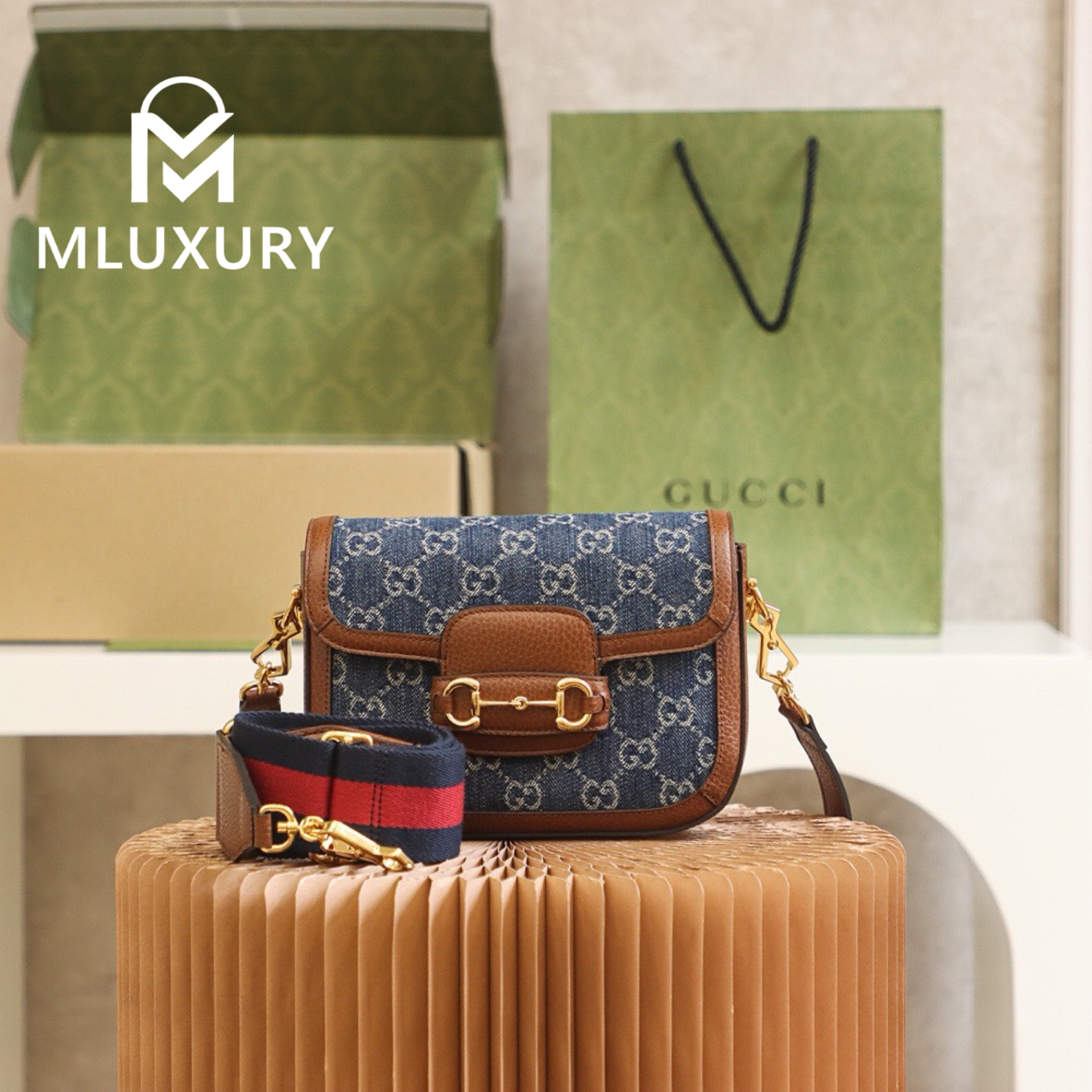 GUCCI Horsebit 1955 Mini, Original Leather