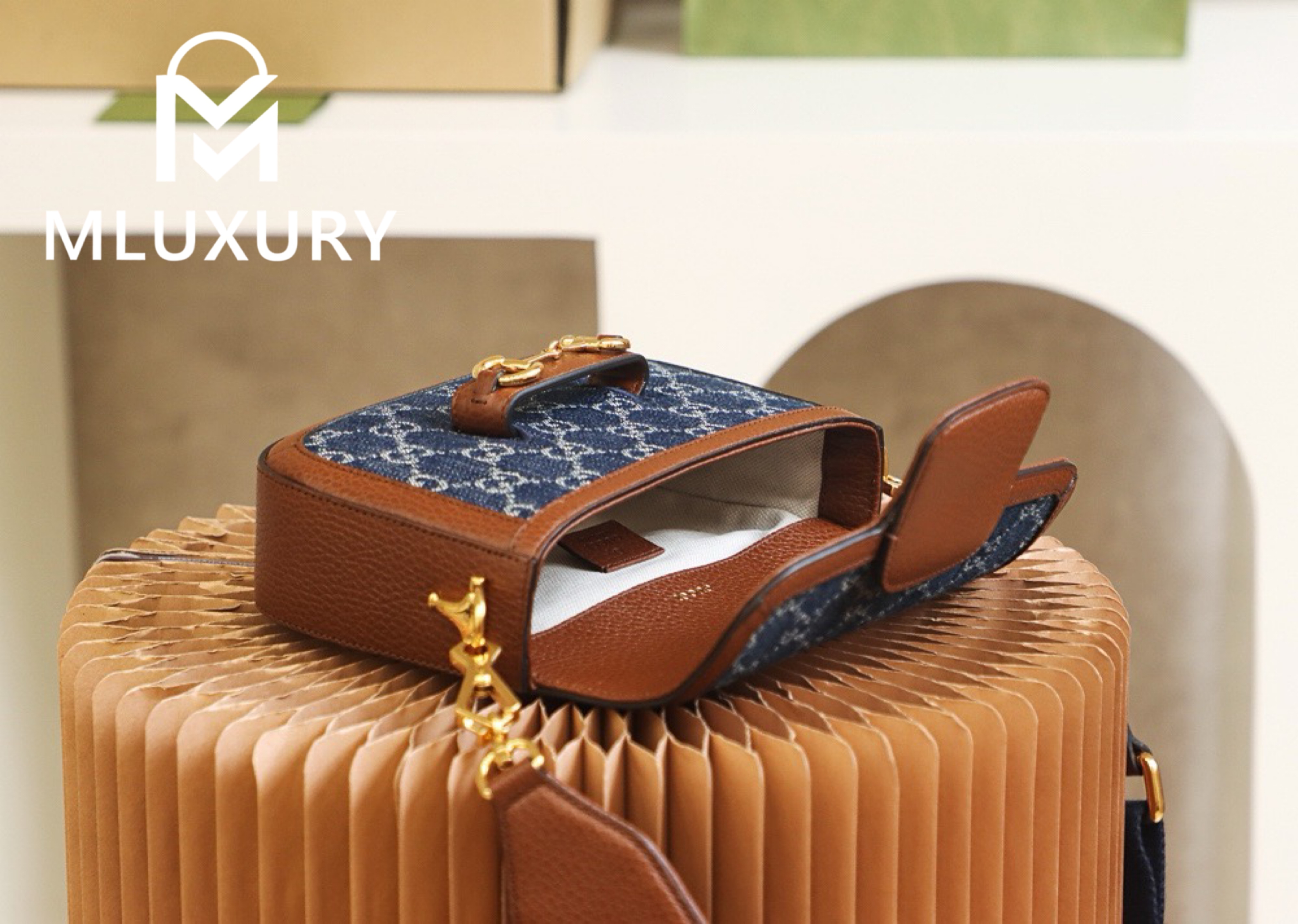 GUCCI Horsebit 1955 Mini, Original Leather