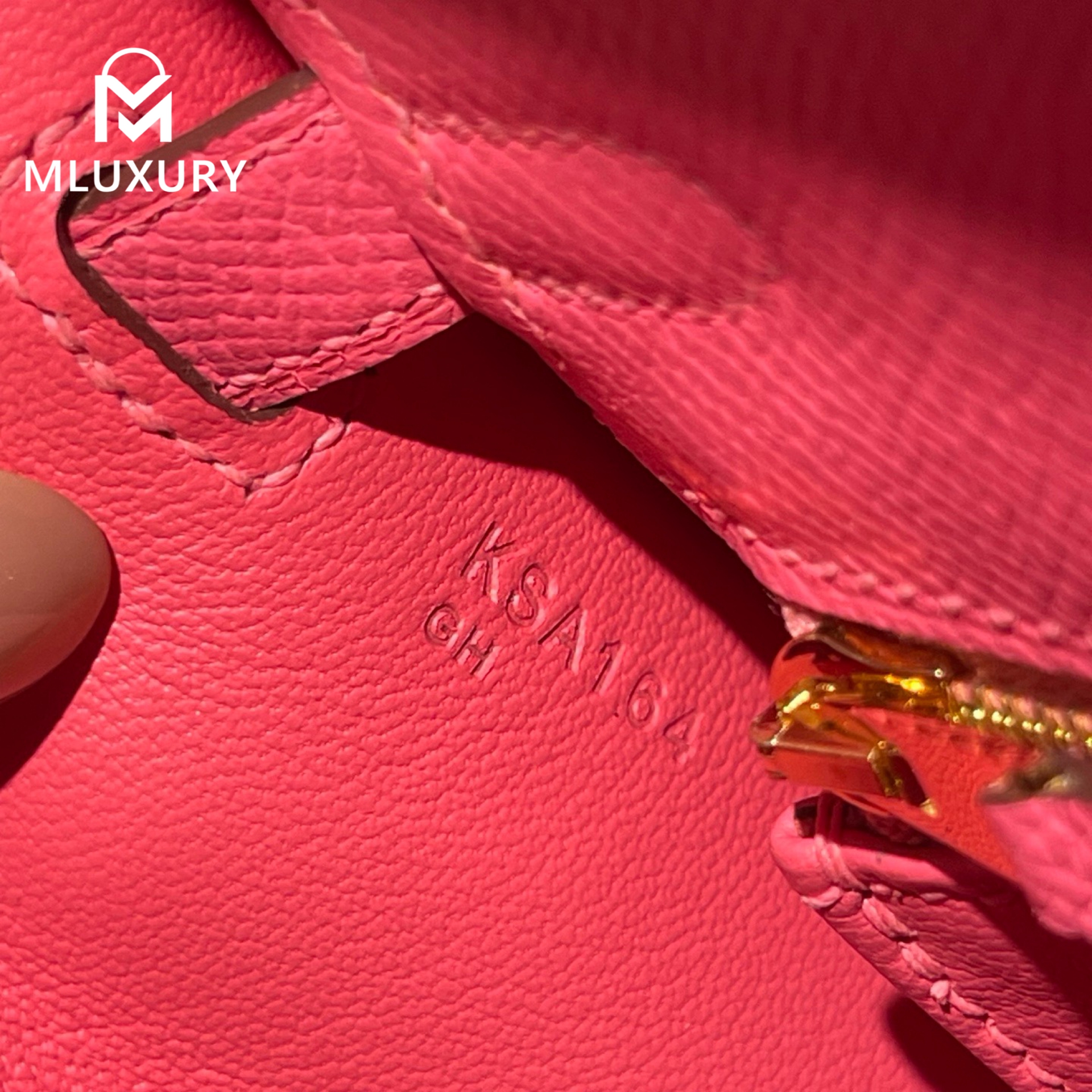 Hermès Kally 25, Epsom leather, New pink lipstick, Gold hardware