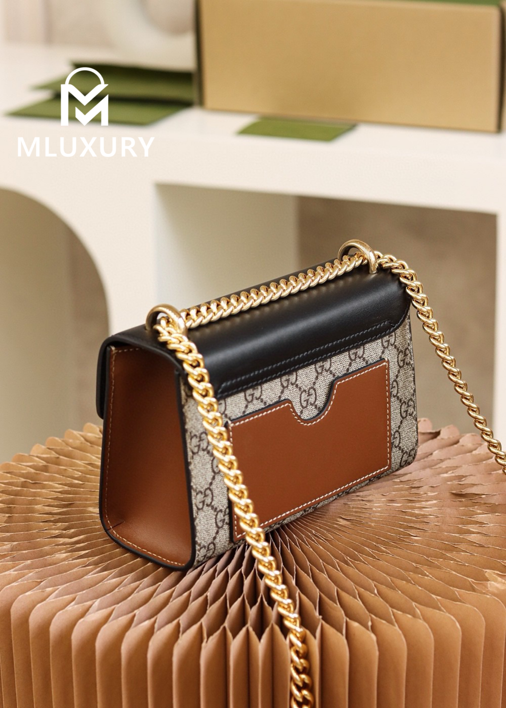 GUCCI Padlock, Genuine Leather