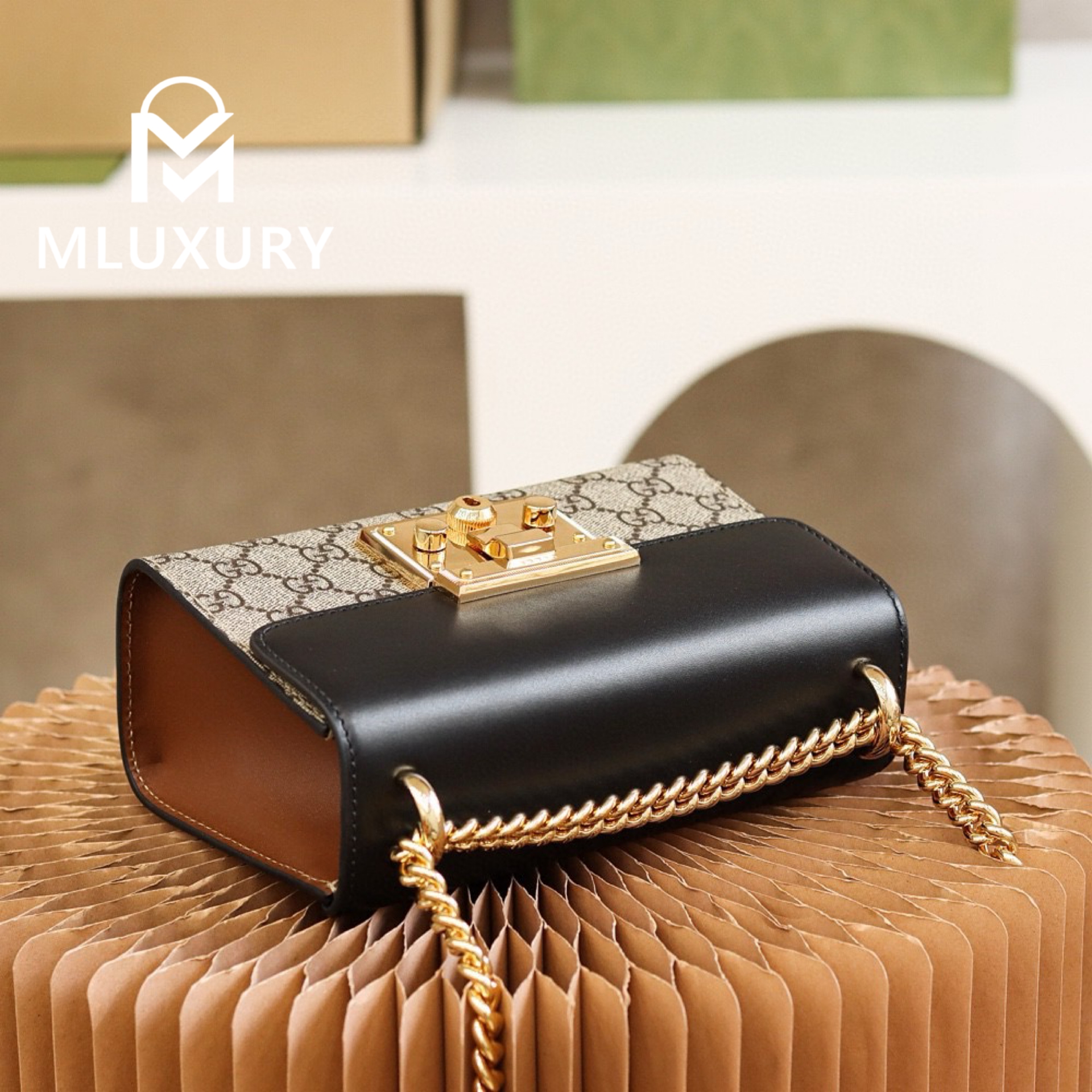 GUCCI Padlock, Genuine Leather