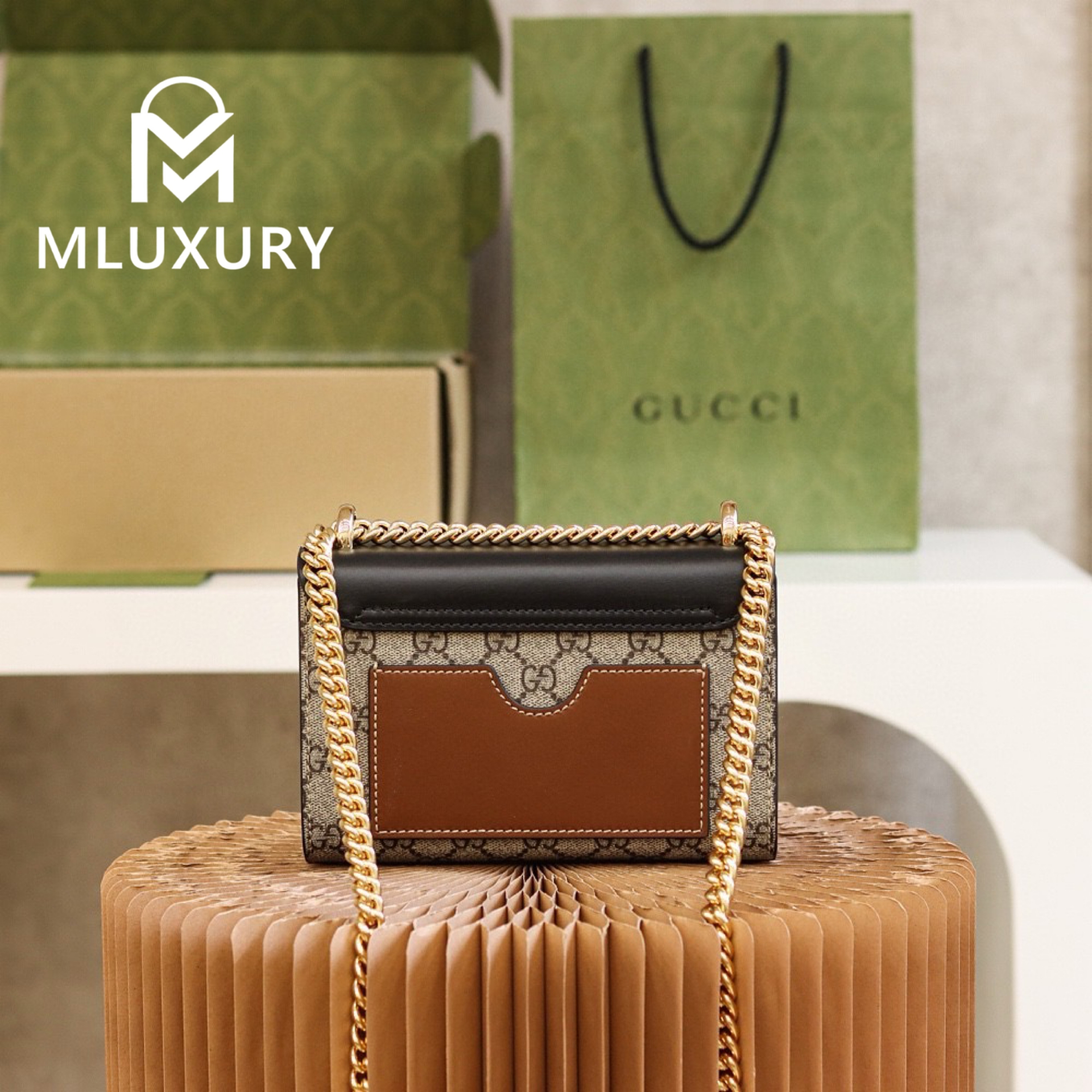 GUCCI Padlock, Genuine Leather