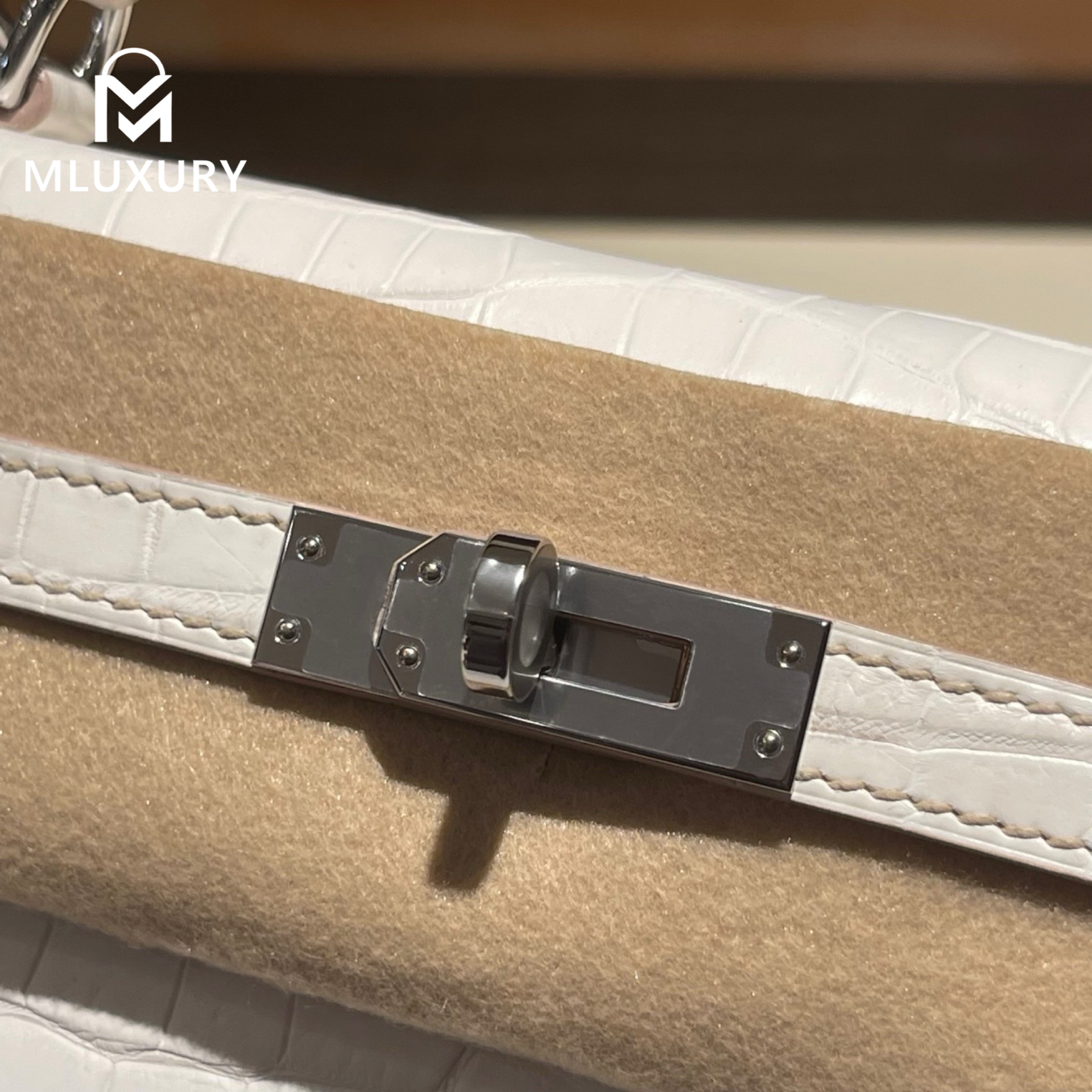 Hermès Kelly 25, Himalaya, silver hardware