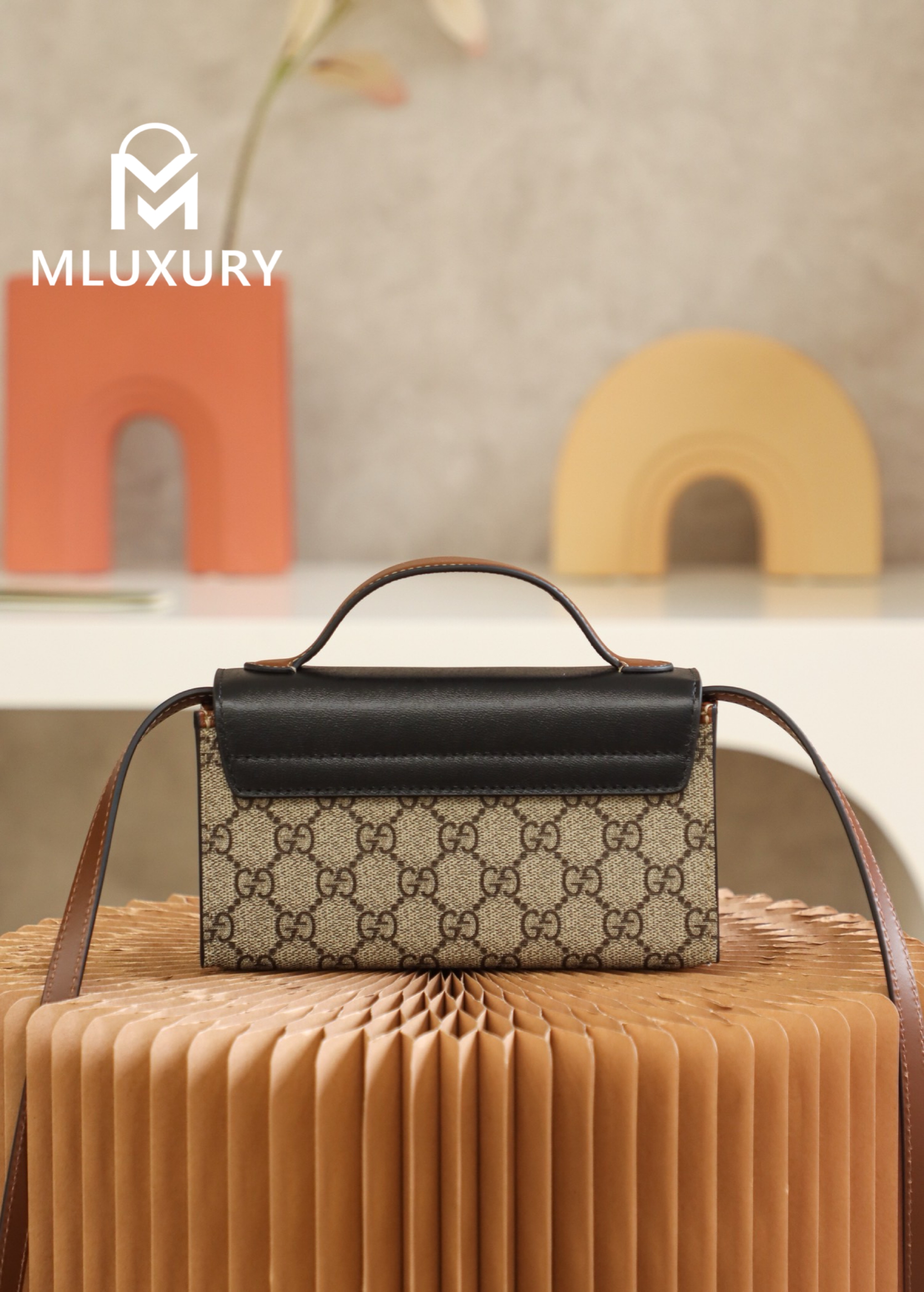 GUCCI Padlock Mini Bag with Lock, Genuine Leather