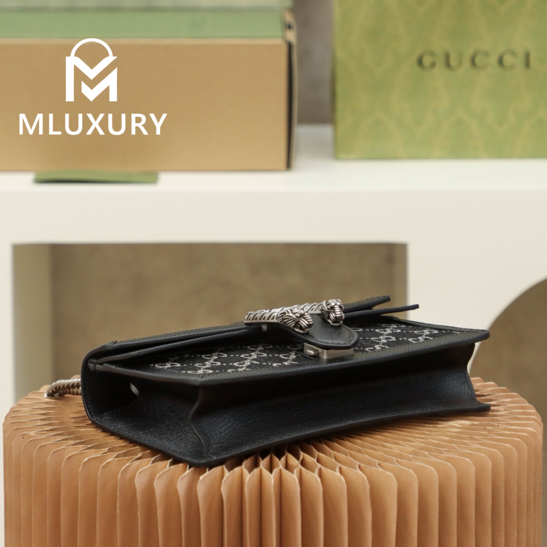 GUCCI Dionysus Denim 25, Genuine Leather