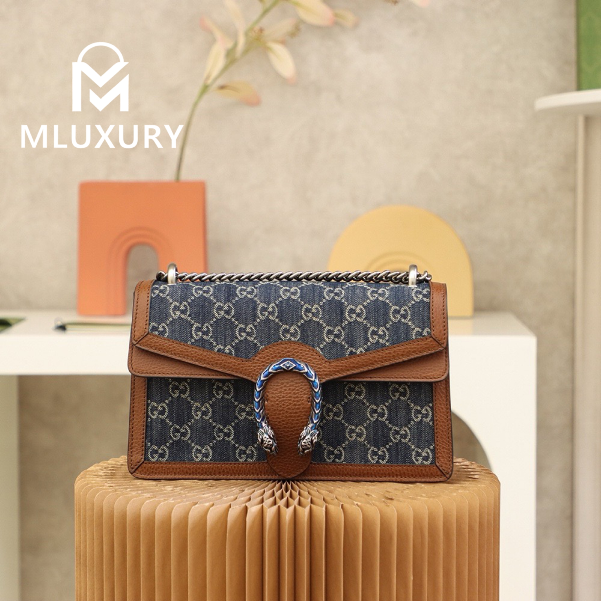 GUCCI Dionysus Denim Vintage Denim Bag