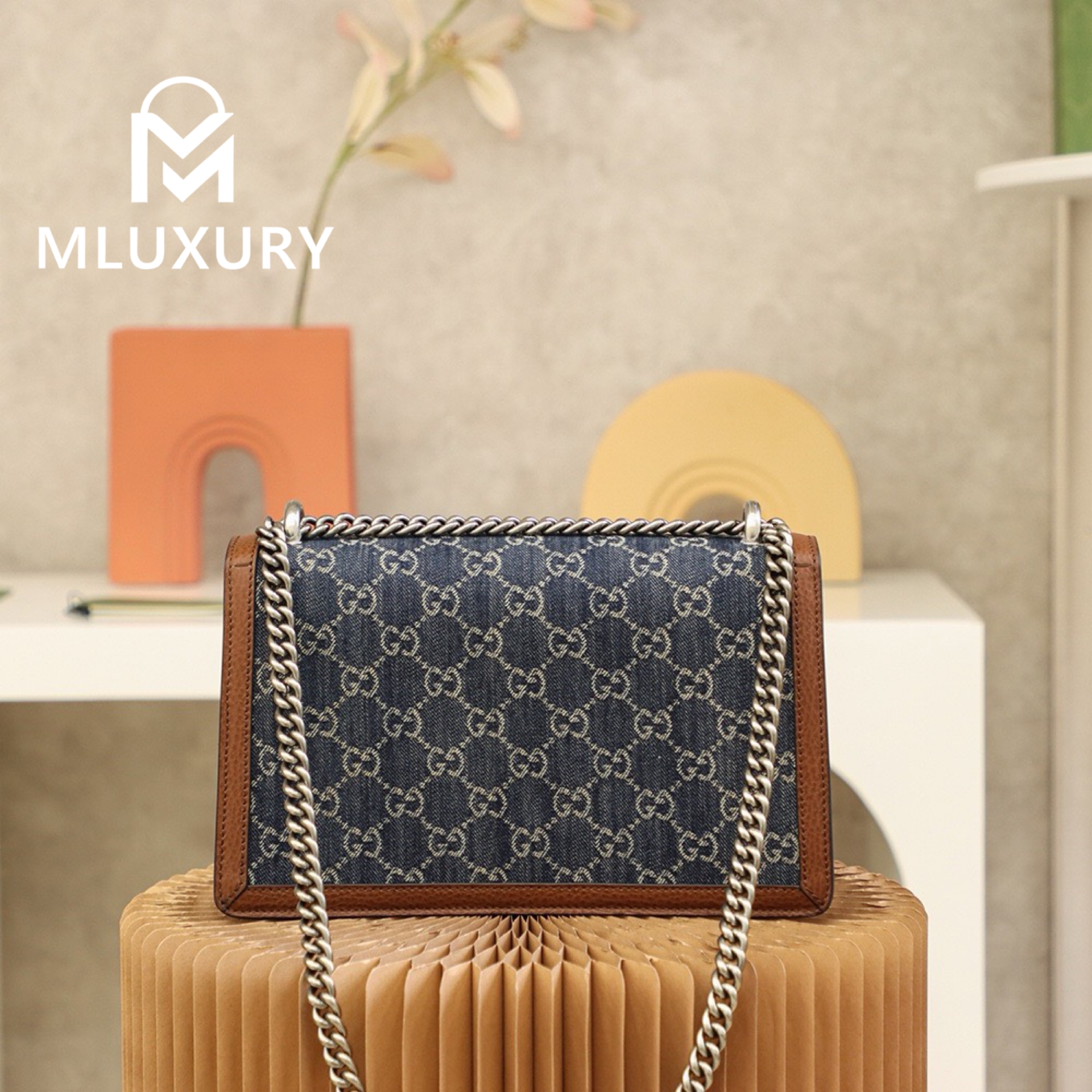 GUCCI Dionysus Denim Vintage Denim Bag