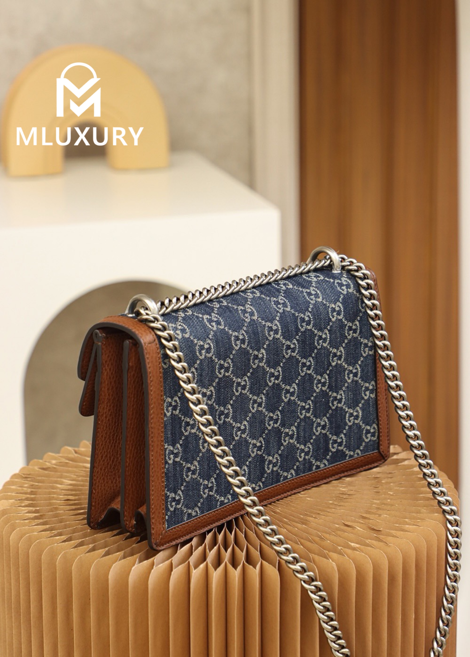 GUCCI Dionysus Denim Vintage Denim Bag