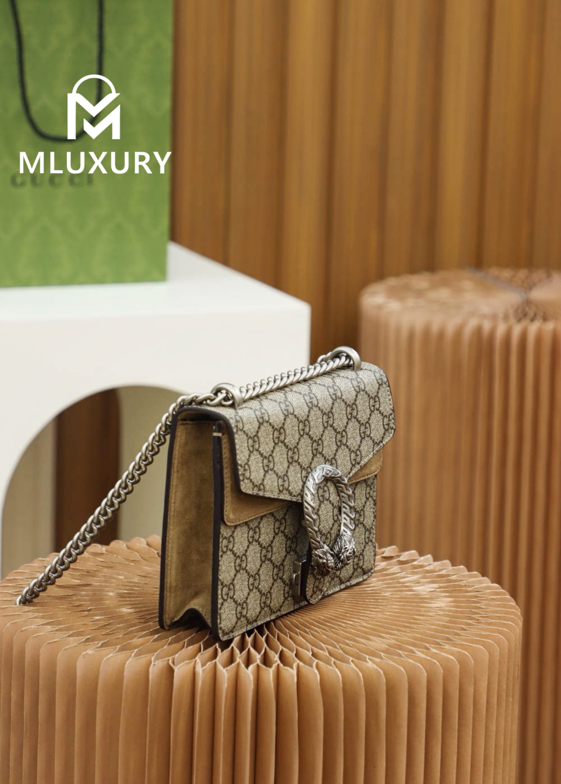 GUCCI Dionysus 20, Genuine Leather