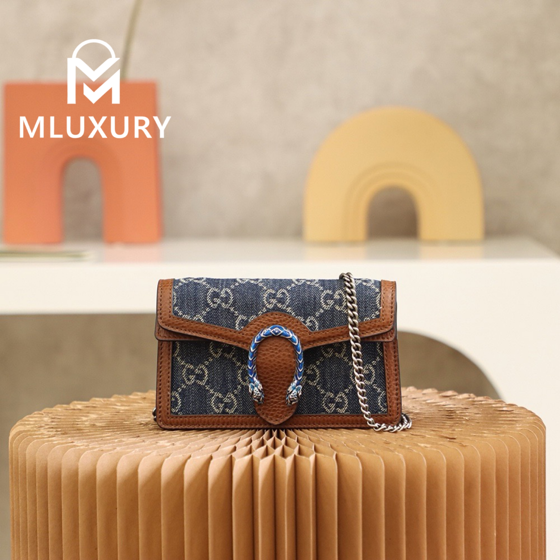 GUCCI Dionysus Vintage Denim Collection, Original Leather