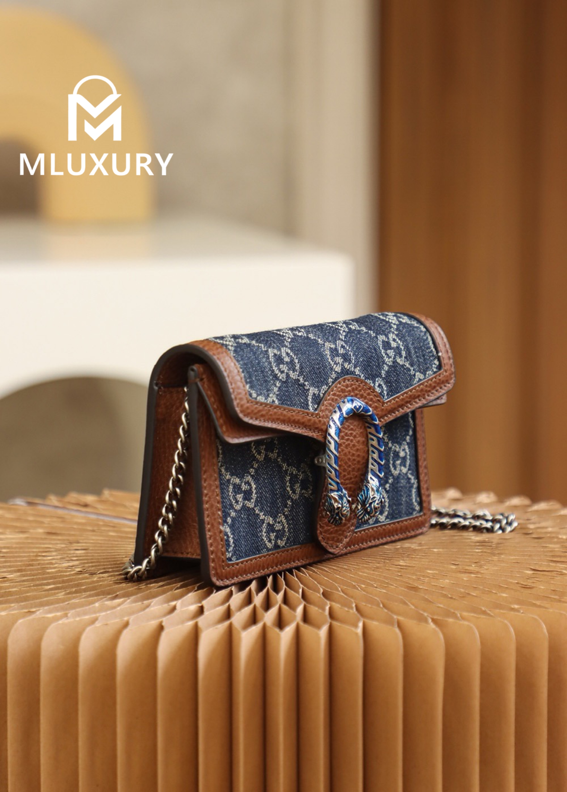 GUCCI Dionysus Vintage Denim Collection, Original Leather