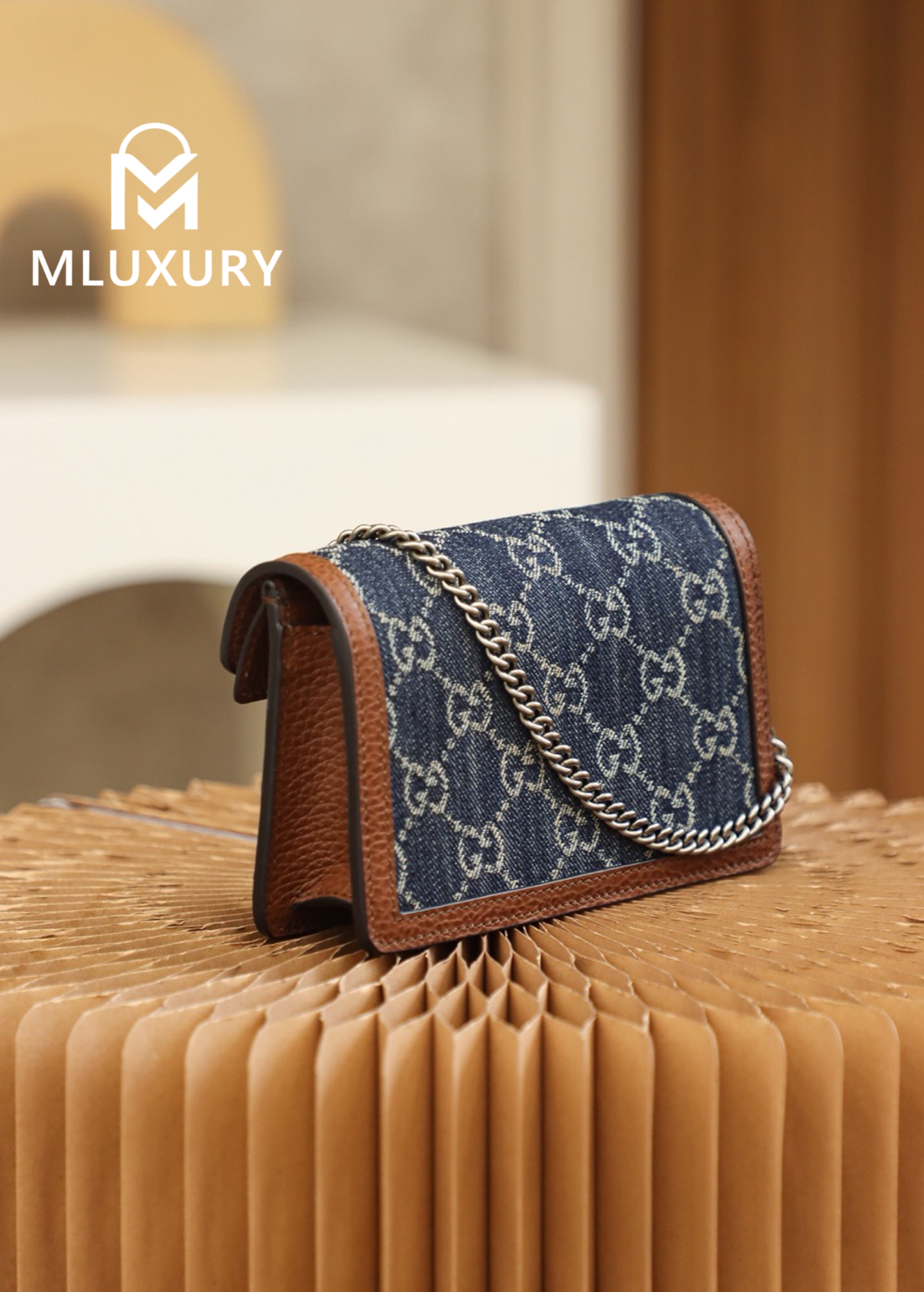 GUCCI Dionysus Vintage Denim Collection, Original Leather