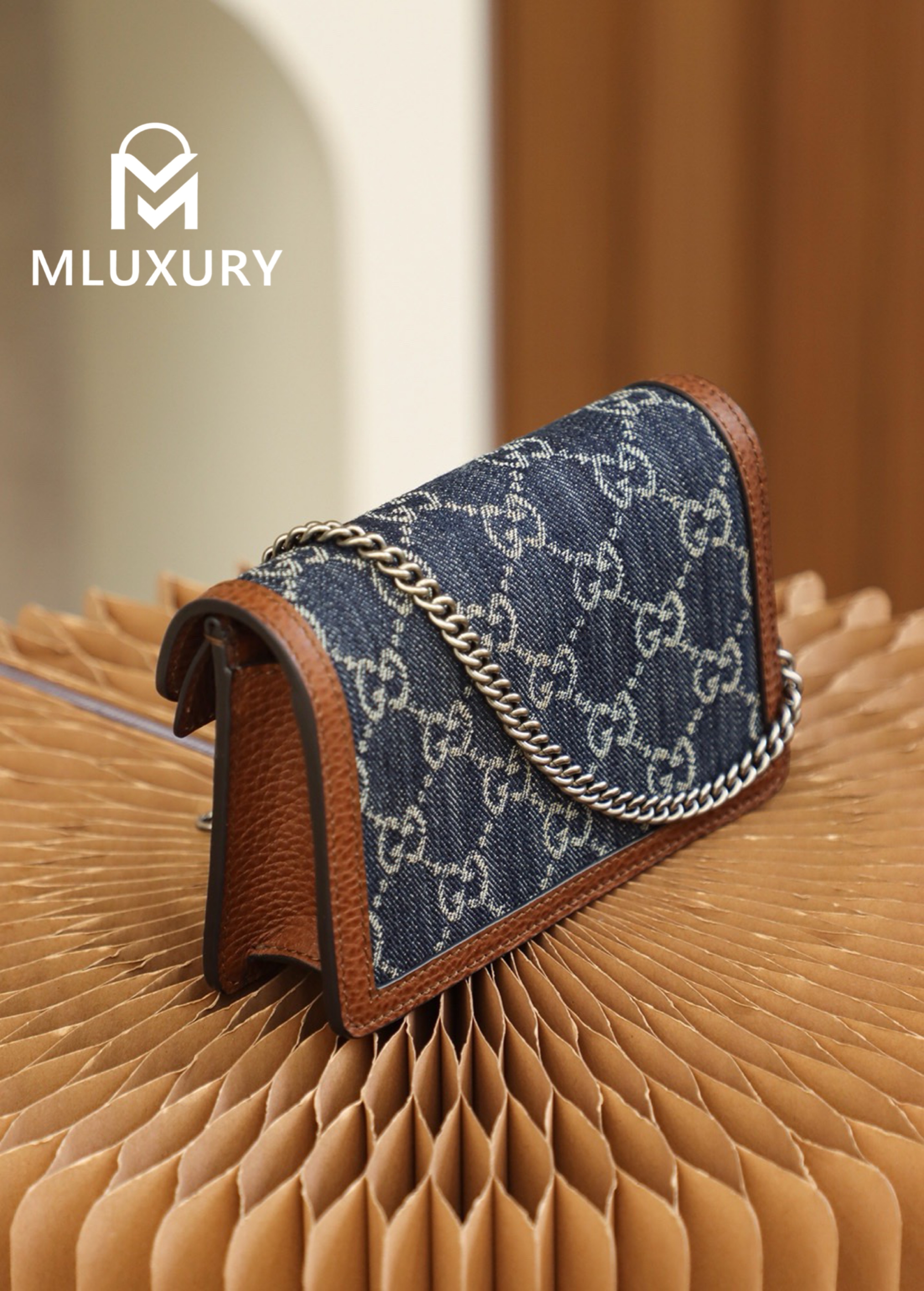 GUCCI Dionysus Vintage Denim Collection, Original Leather