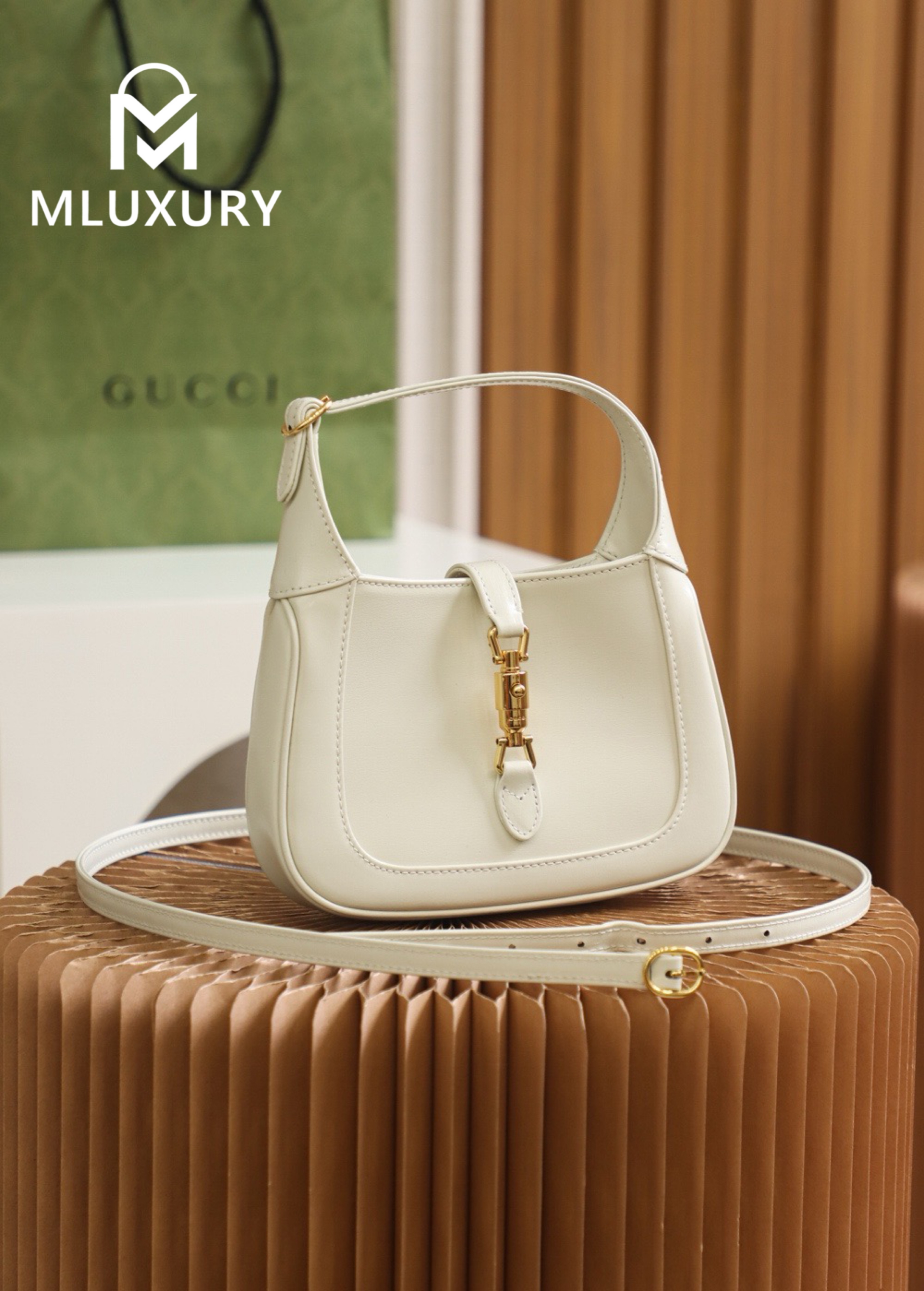 GUCCI Jackie 1961 Mini, Original Leather, White