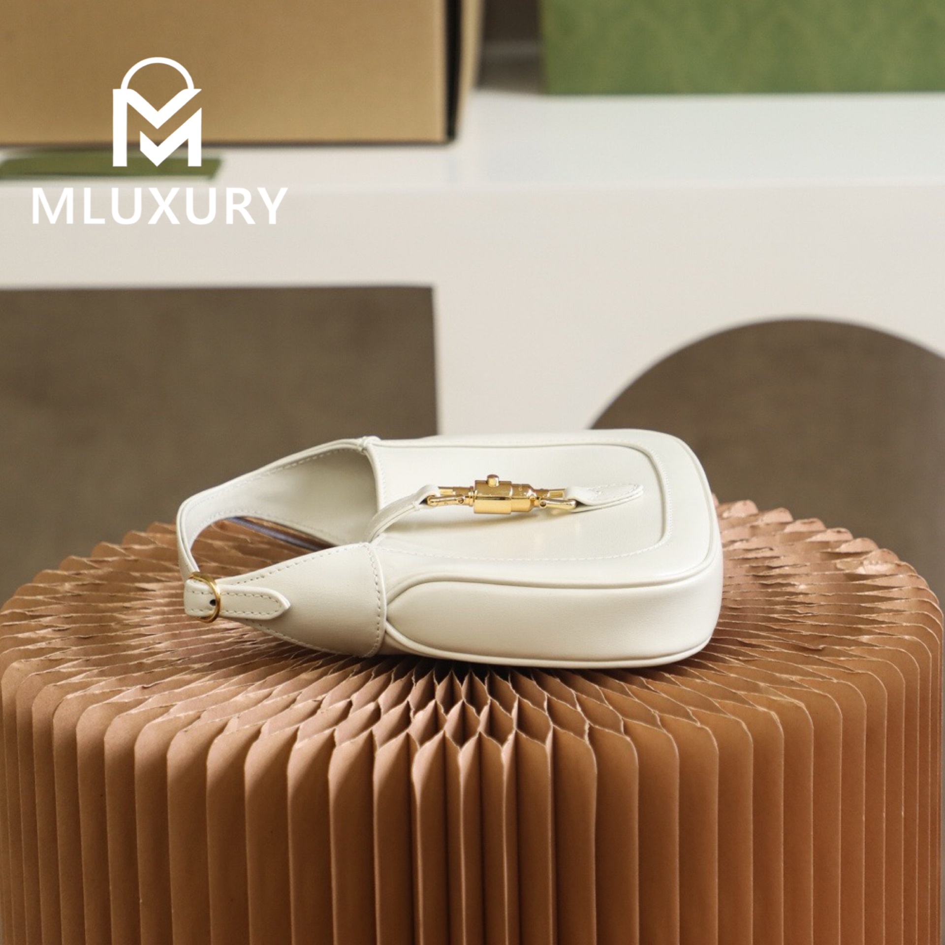 GUCCI Jackie 1961 Mini, Original Leather, White