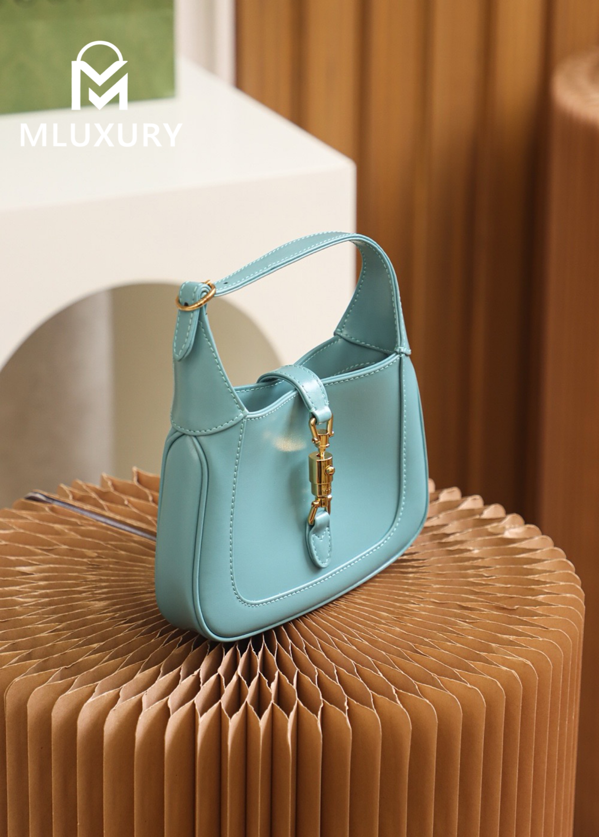 GUCCI Jackie 1961 Mini, Original Leather, Blue
