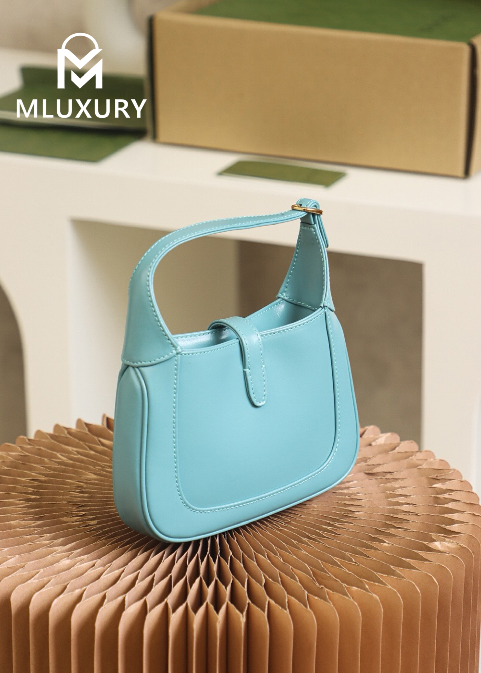 GUCCI Jackie 1961 Mini, Original Leather, Blue